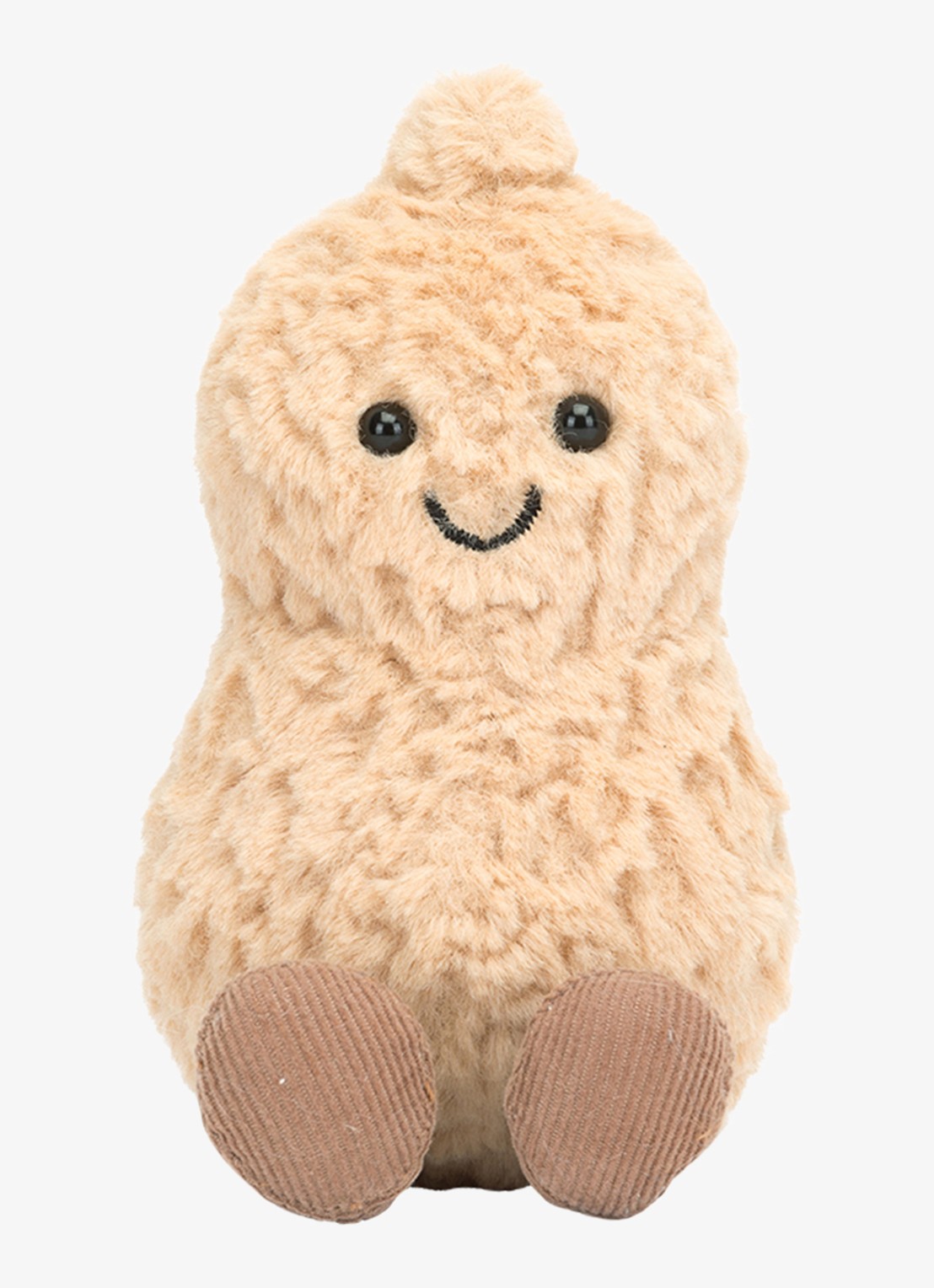Jellycat Amuseables Peanut knuffel 15 cm - voorkant beige