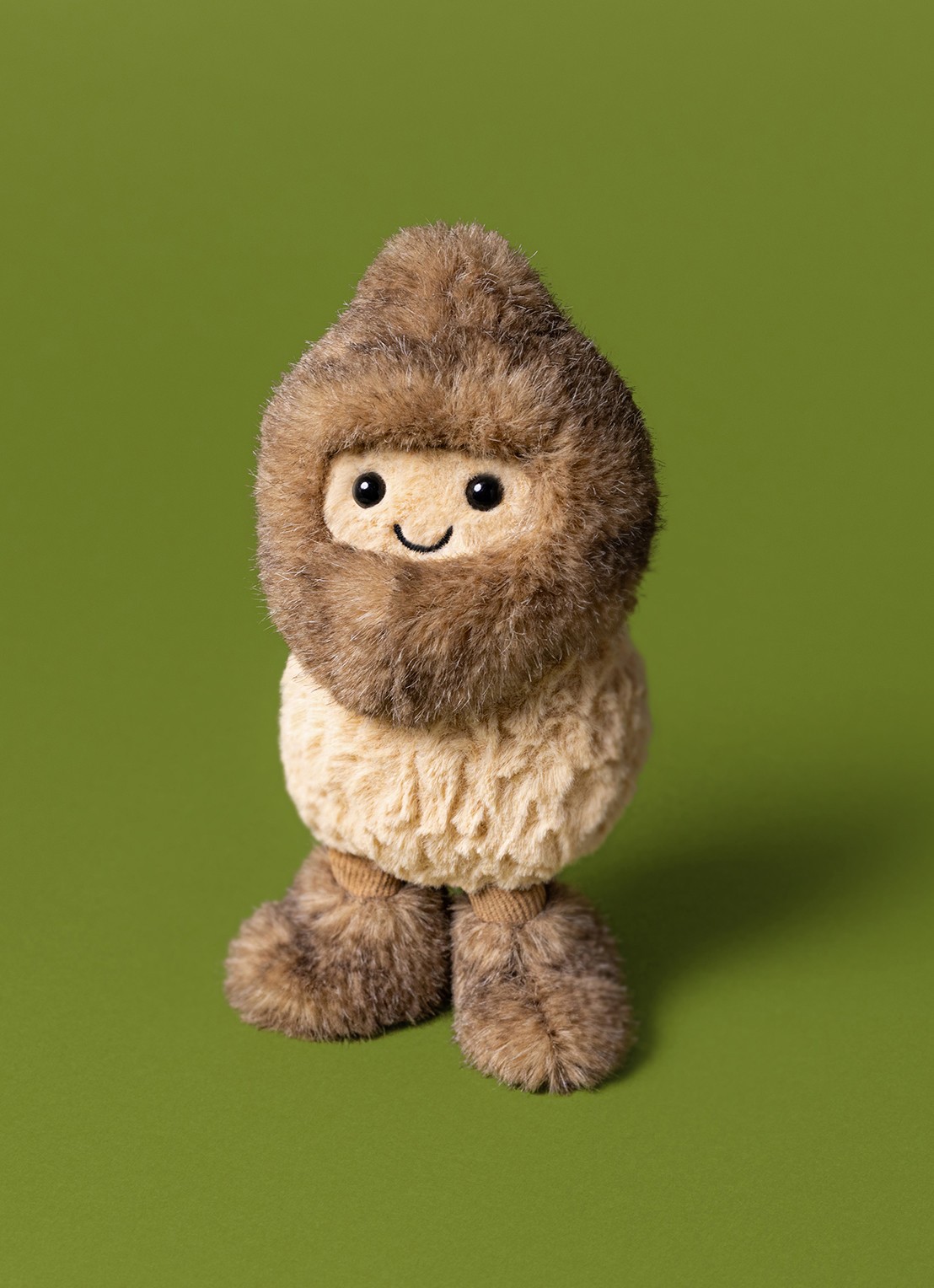 Jellycat Amuseables Peanut Yeti Outfit knuffel 12 cm - detail 2 beige