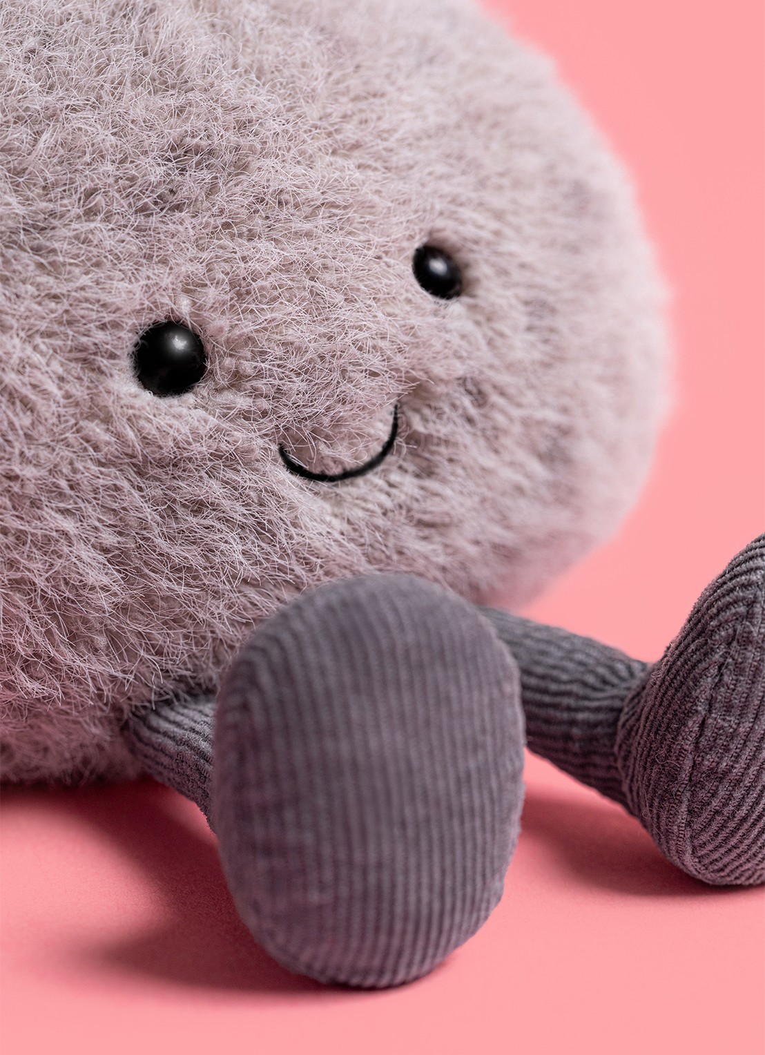 Jellycat Amuseables Pebble knuffel 8 cm - voorkant 8 multicolor
