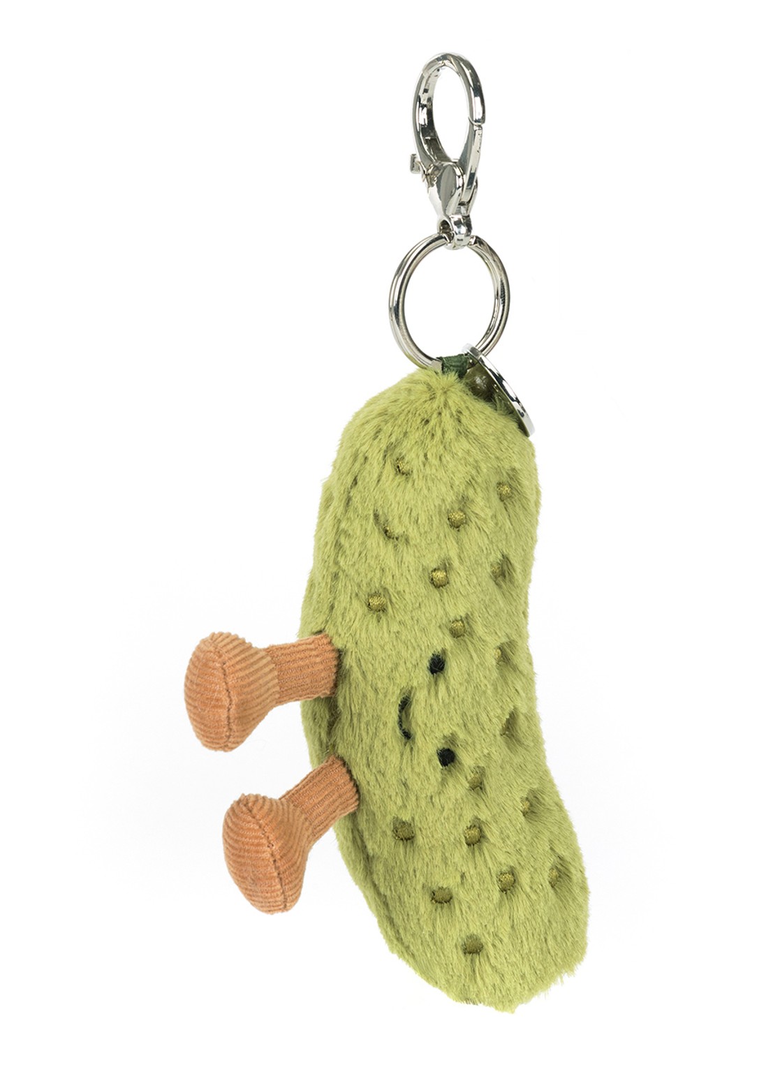 Jellycat Amuseables Pickle Bag Charm tasbedel - voorkant multicolor