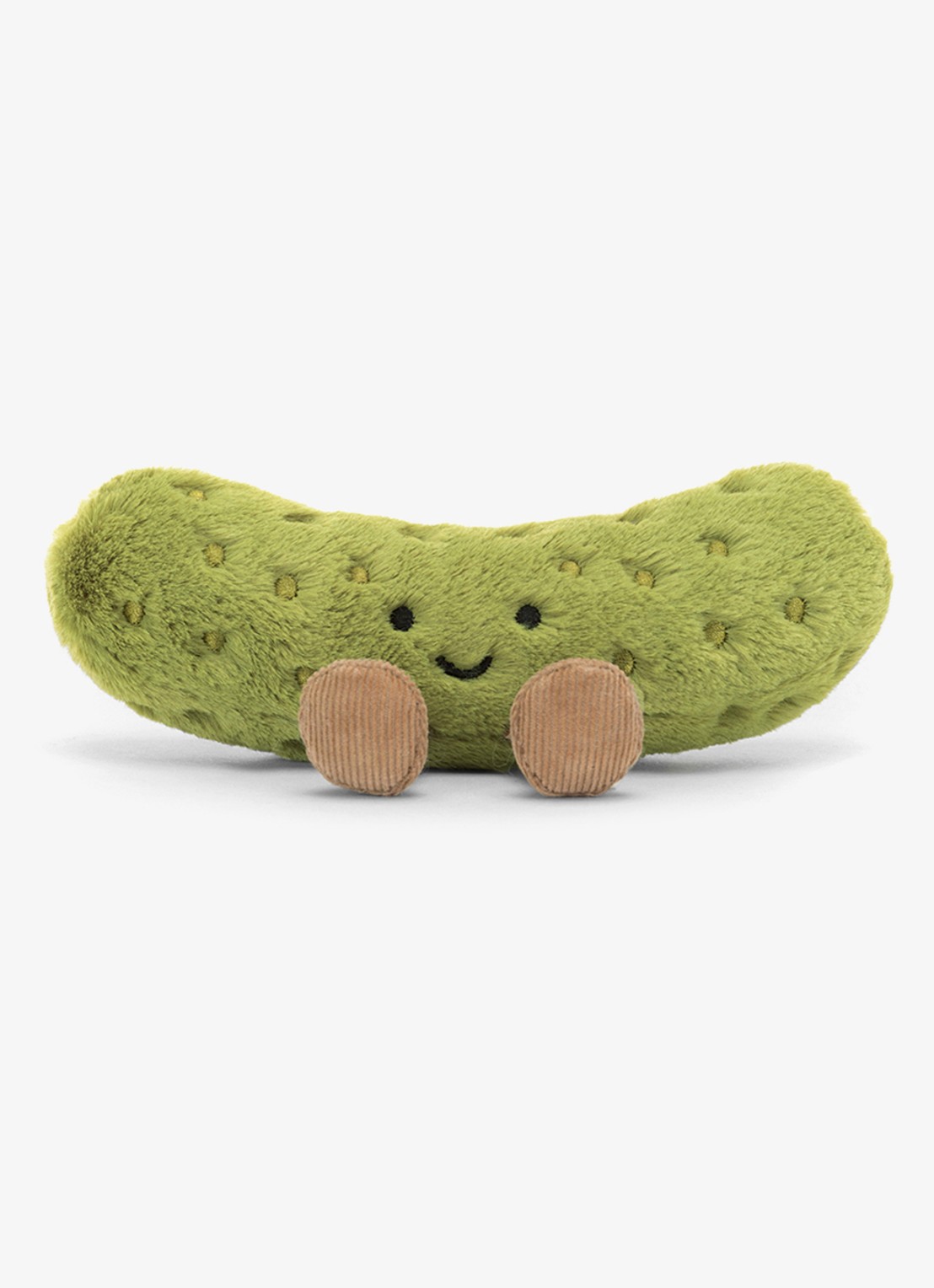 Jellycat Amuseables Pickle knuffel 8 cm - voorkant groen