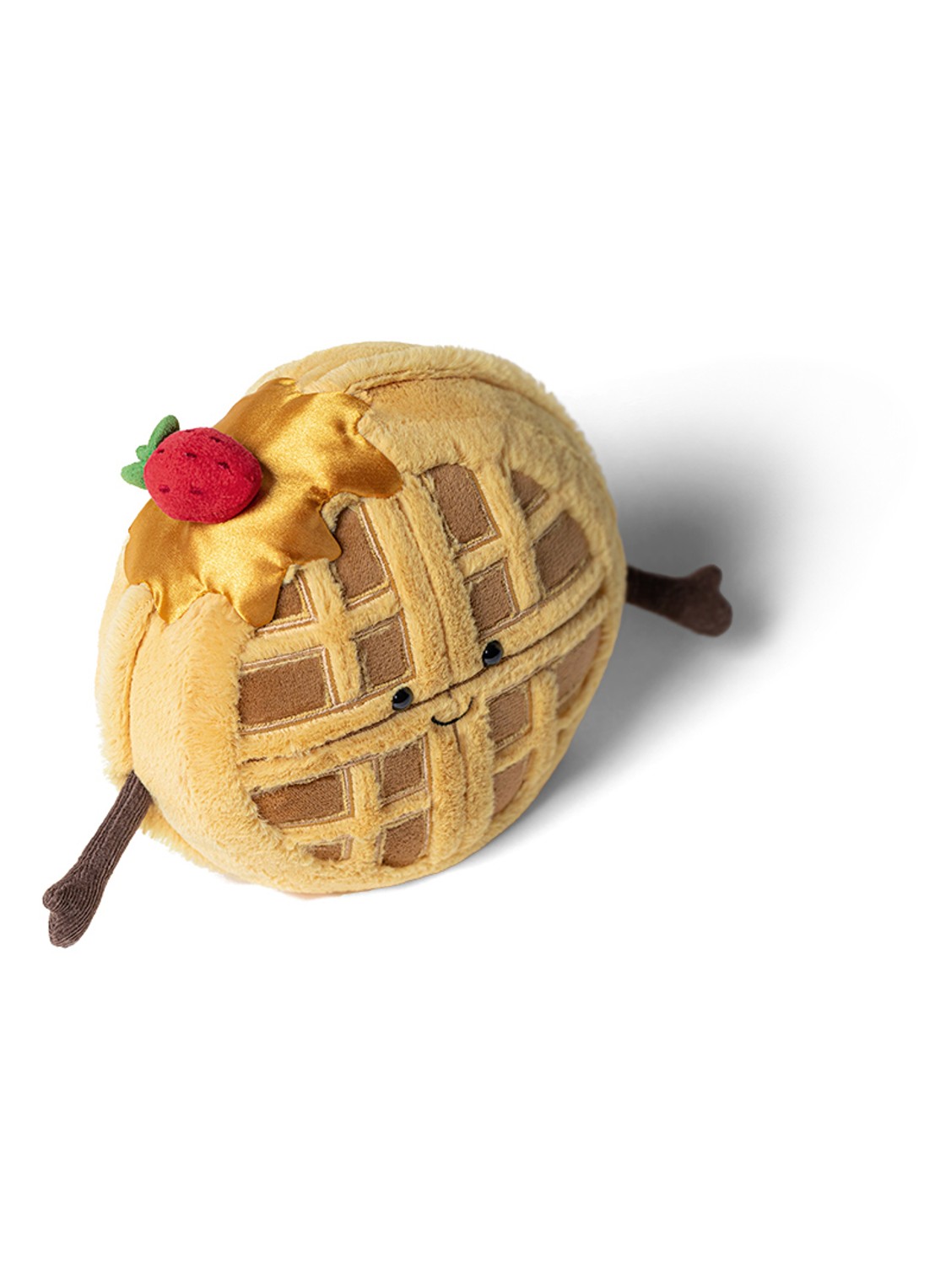 Jellycat Amuseables Rene Waffle knuffel 14 cm  - detail 4 bruin