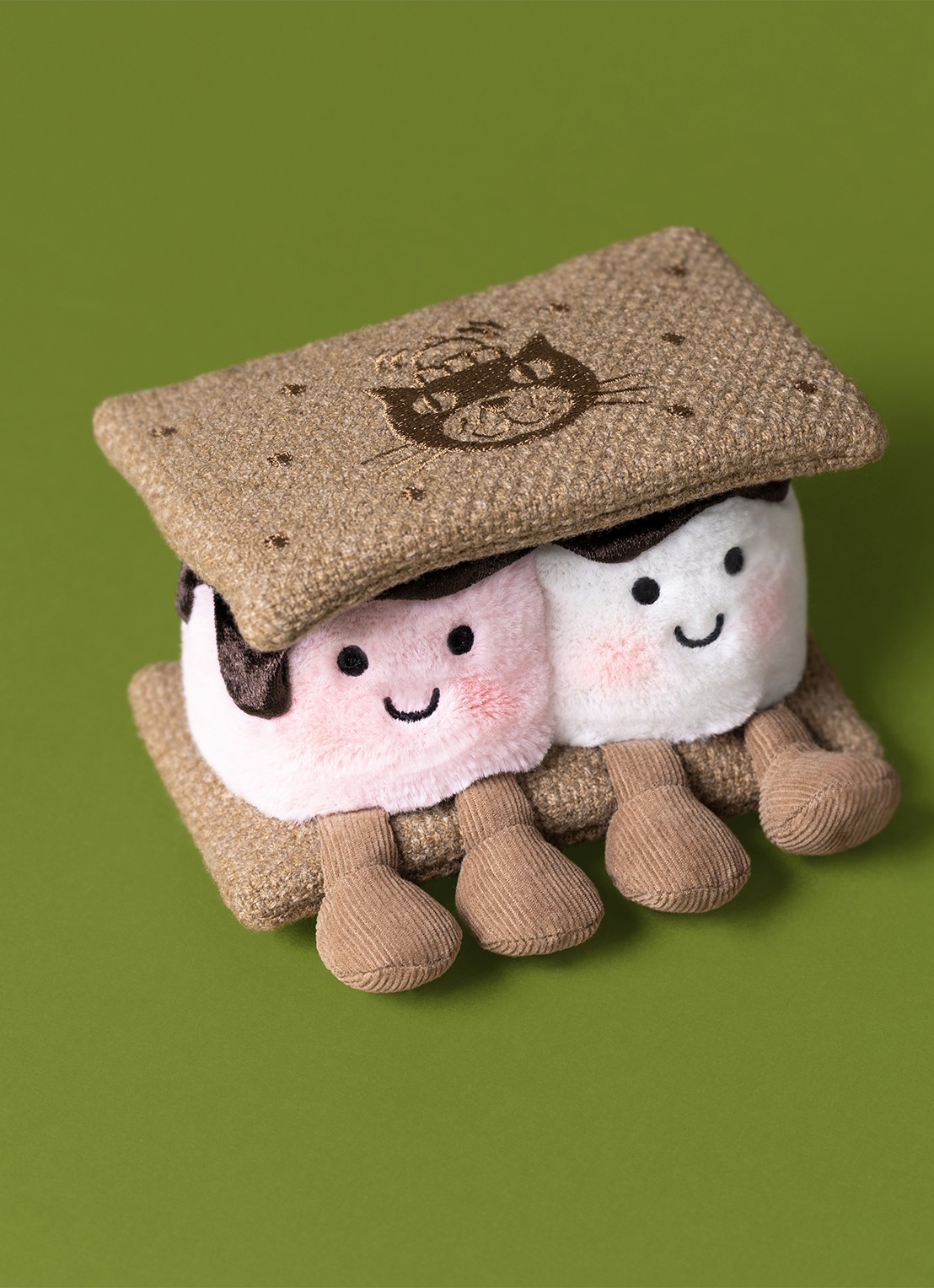Jellycat Amuseables S'mores knuffel 7 cm - detail 4 beige