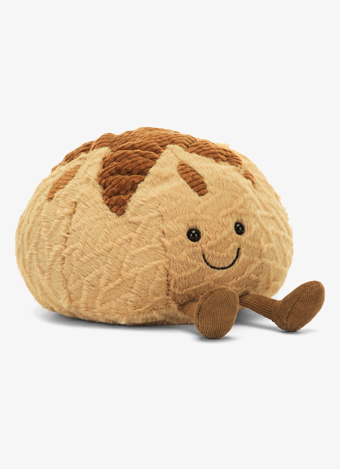 Jellycat Amuseables Sourdough knuffel 12 cm - voorkant bruin