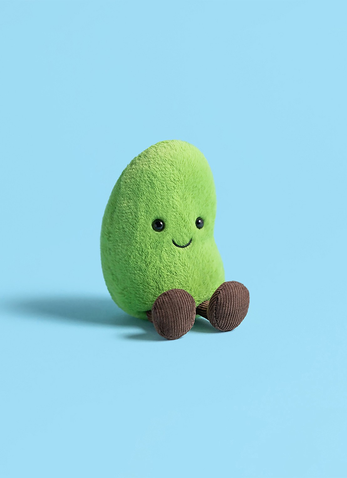 Jellycat Amuseables Soyella Edamame Bean knuffel 10 cm - detail 2 groen
