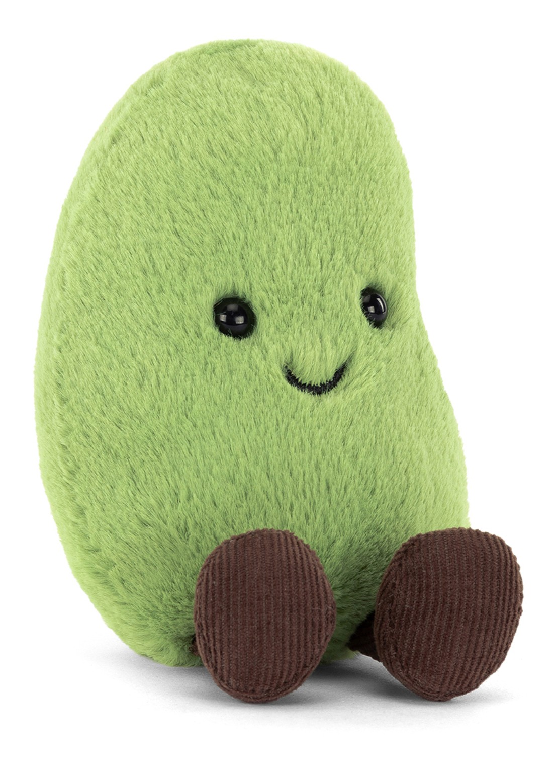 Jellycat Amuseables Soyella Edamame Bean knuffel 10 cm - voorkant 6 groen