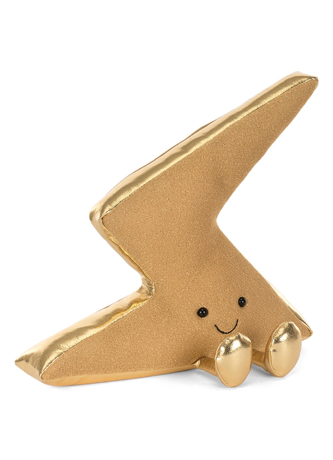 Jellycat Amuseables Zapperty Lightning Bolt knuffel 21 cm - voorkant beige