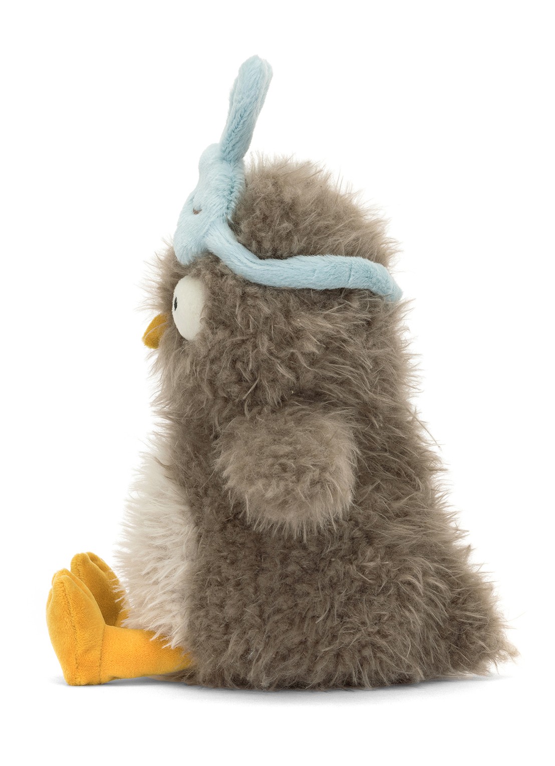 Jellycat Audrey Hootsoftly knuffel 24 cm - detail 5 beige