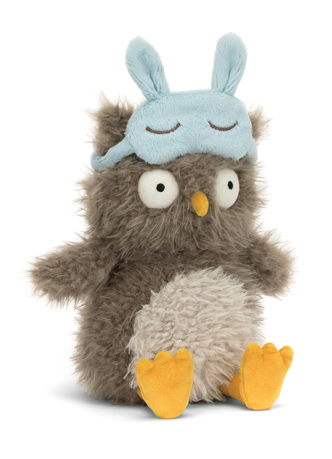 Jellycat Audrey Hootsoftly knuffel 24 cm - voorkant 2 beige