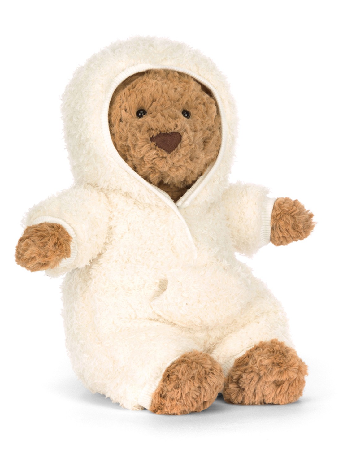Jellycat Bartholomew Bear All-in-one Outfit knuffel 26 cm  - detail 4 bruin