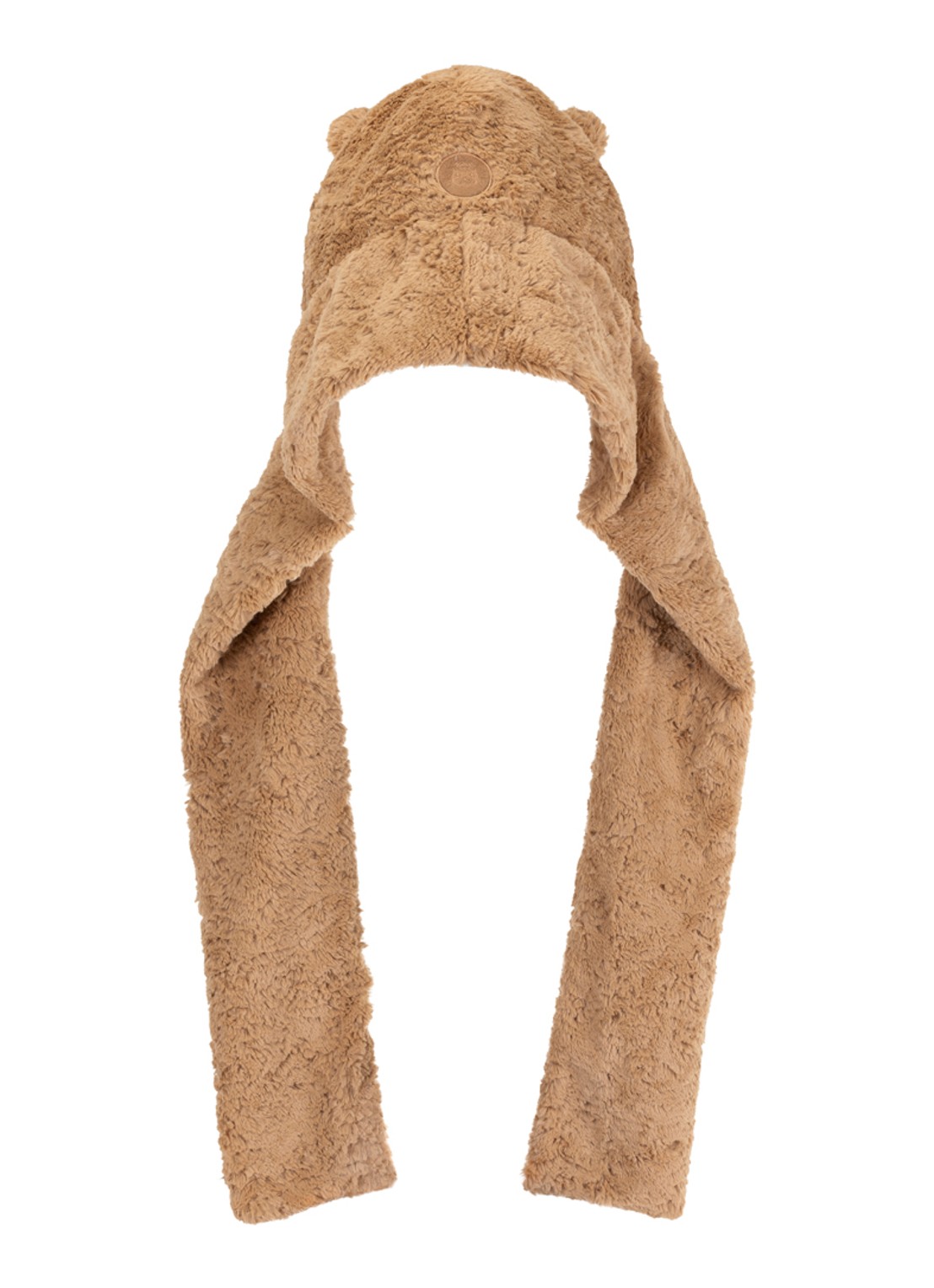 Jellycat Bartholomew Bear Bundlesnug mutssjaal - achterkant 4 beige