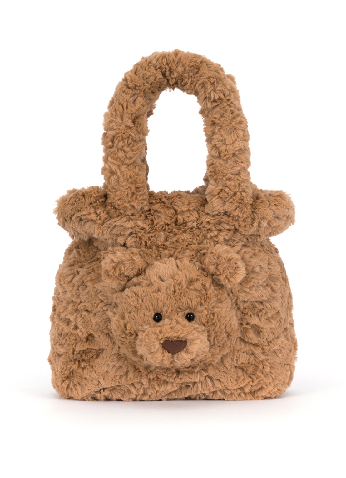 Jellycat Bartholomew Bear handtas - voorkant 2 beige
