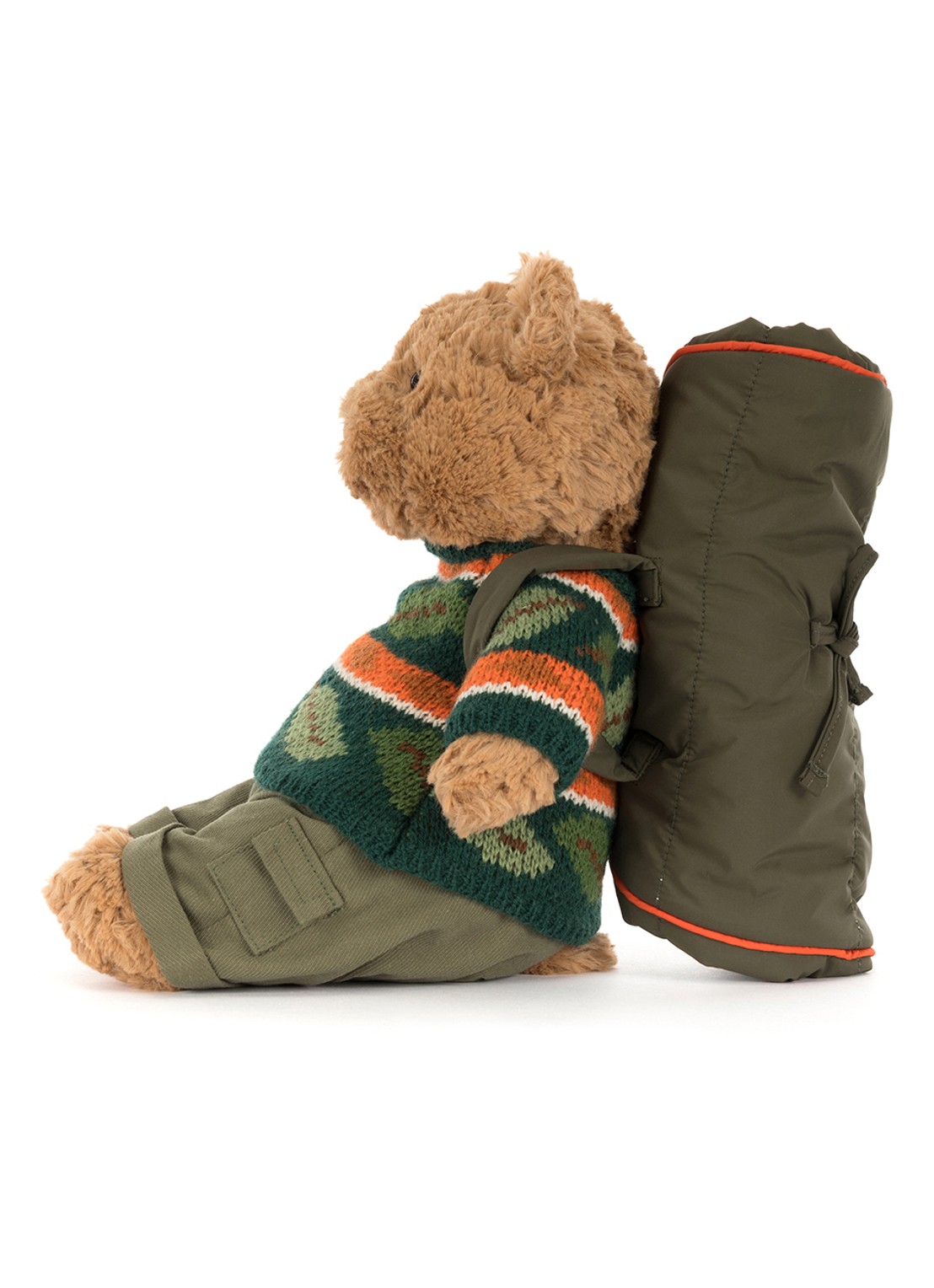 Jellycat Bartholomew Bear Hiking Outfit knuffel 22 cm - detail 5 beige