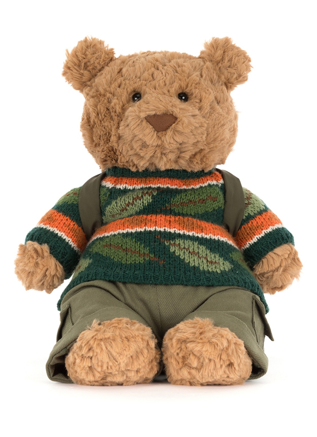 Jellycat Bartholomew Bear Hiking Outfit knuffel 22 cm - detail 6 beige