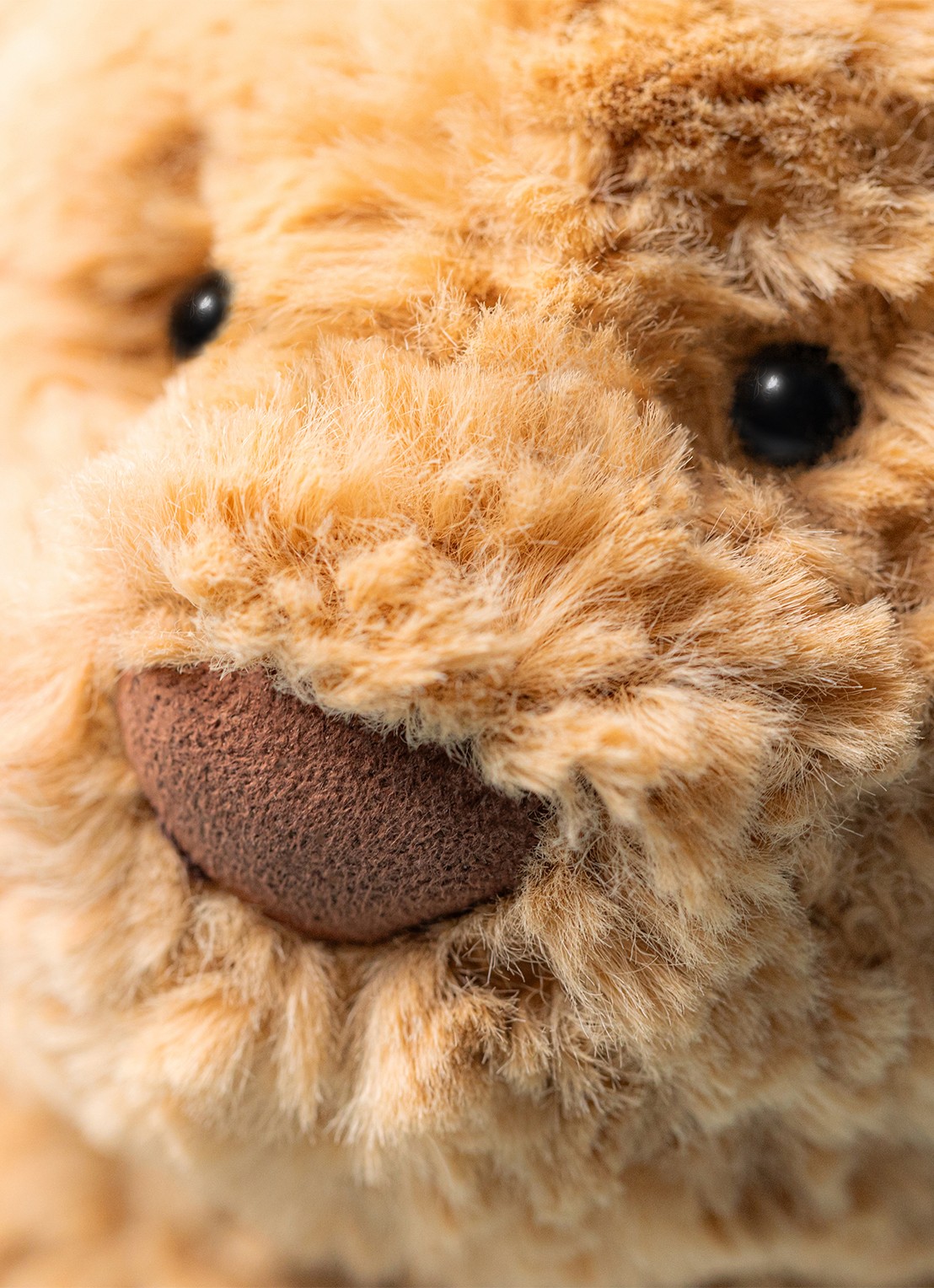 Jellycat Bartholomew Bear knuffel 36 cm - detail bruin