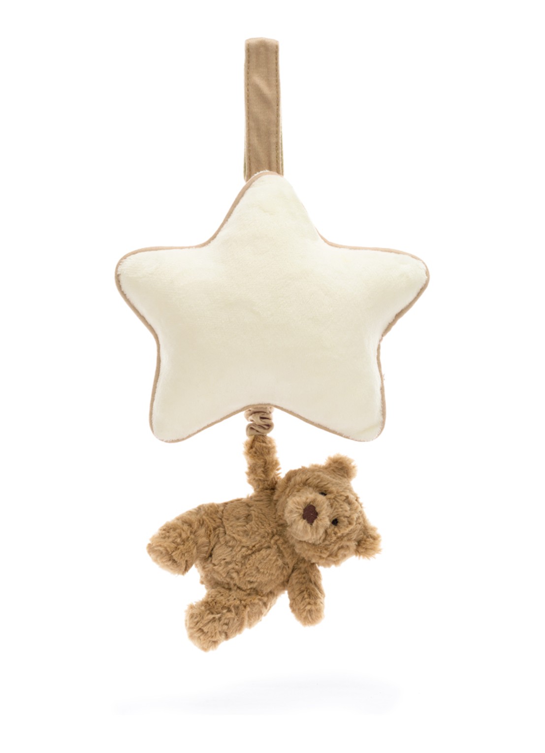 Jellycat Bartholomew Bear Musical Pull 30 cm - detail beige