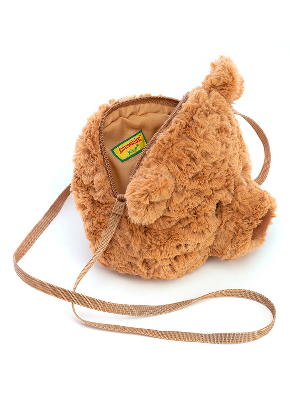 Jellycat Bartholowmew Bear knuffeltas 16 cm - detail 3 camel