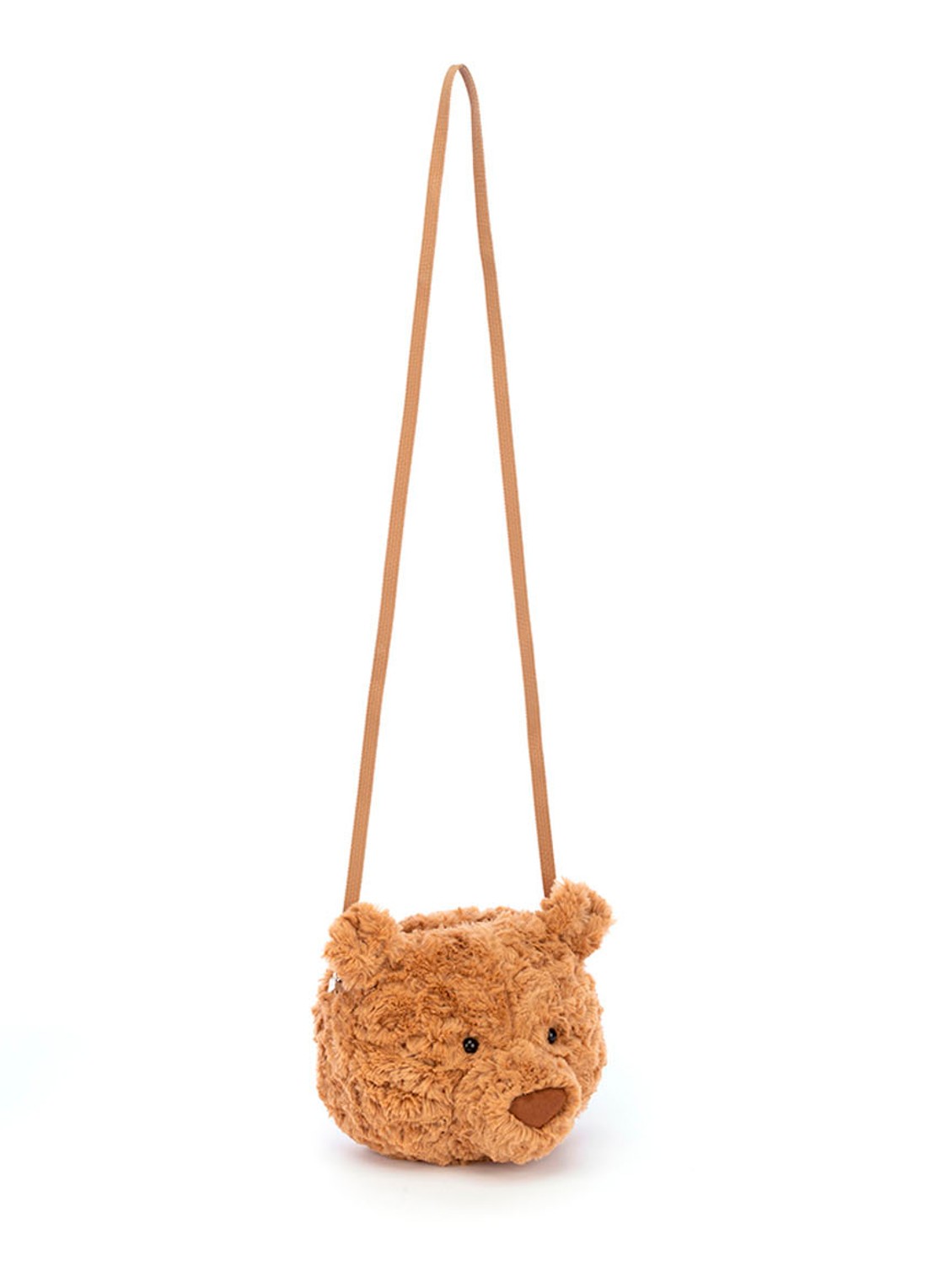 Jellycat Bartholowmew Bear knuffeltas 16 cm - voorkant 2 camel