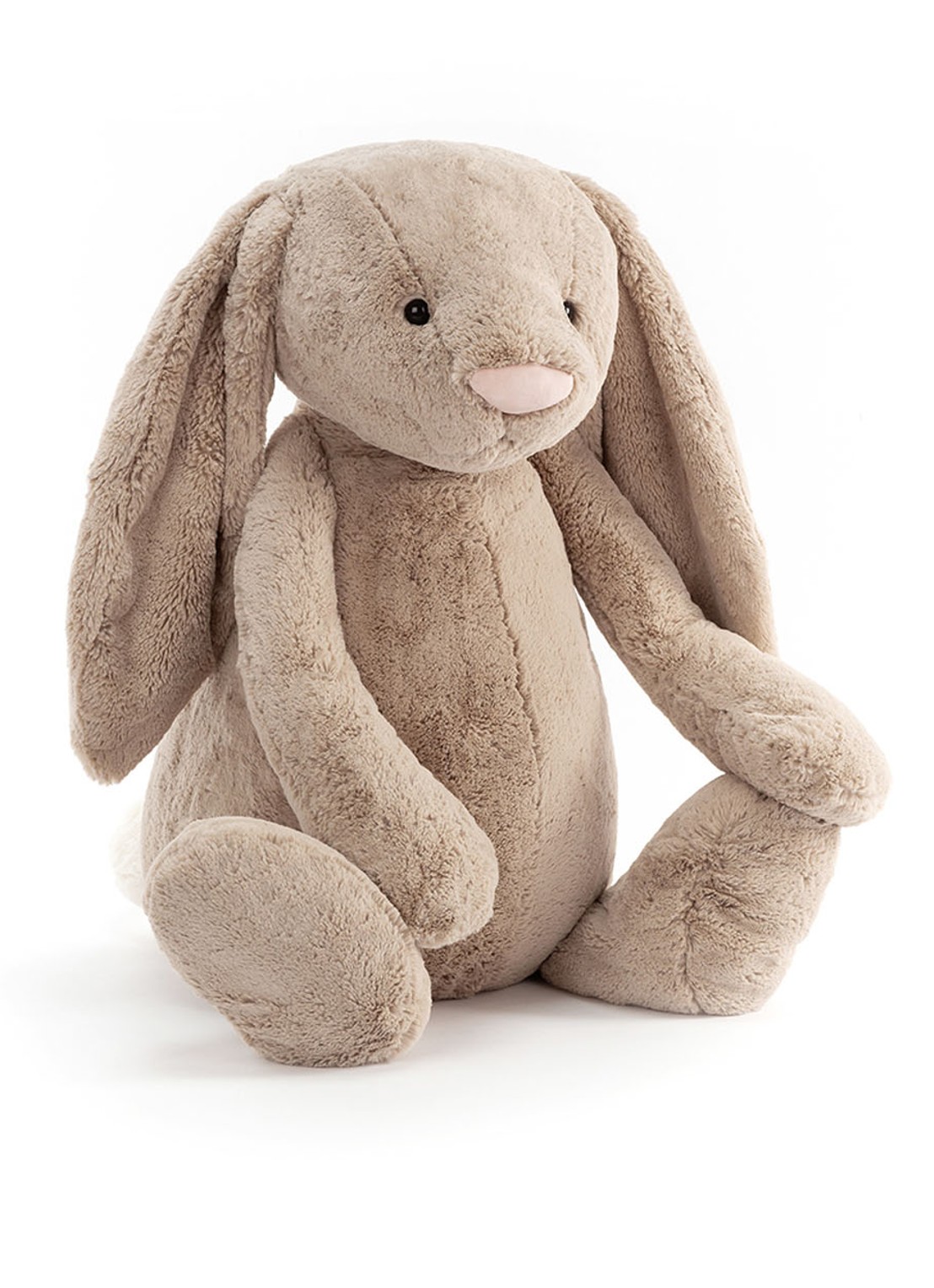 Jellycat Bashful Beige Bunny knuffel 31 cm  - voorkant 3 bruin