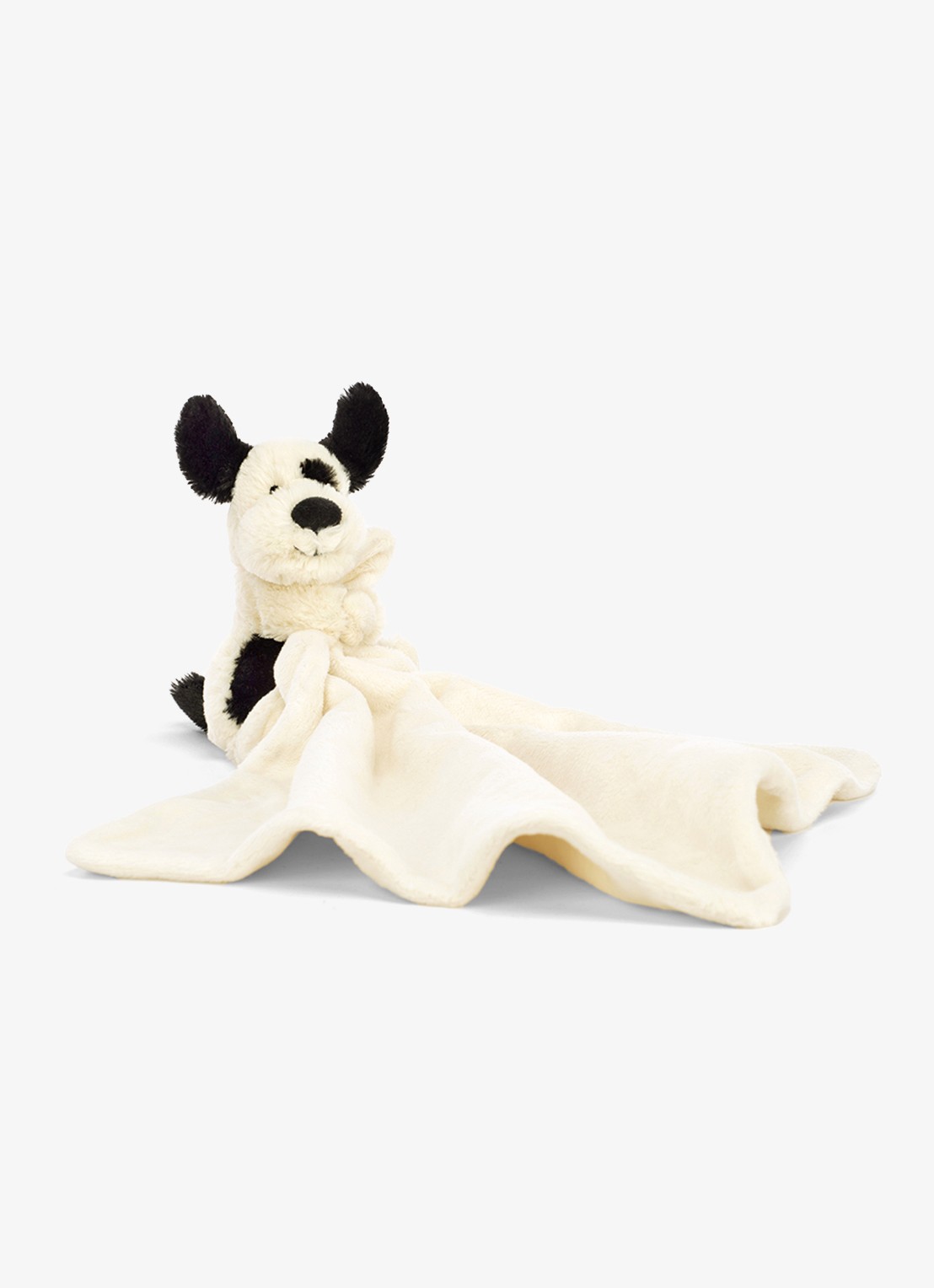Jellycat Bashful black & cream puppy knuffel 34 cm - voorkant 5 multicolor