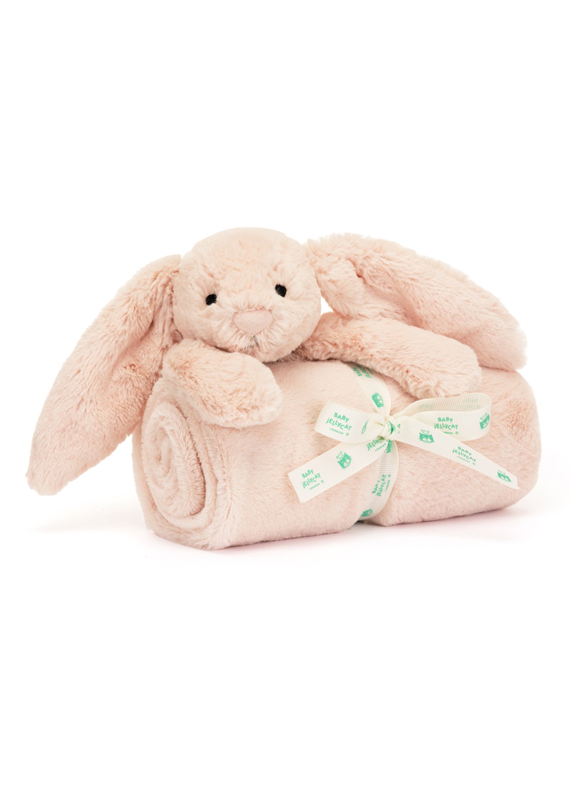 Jellycat Bashful Blush Bunny Blankie knuffeldoekje 56 cm - detail 2 lichtroze