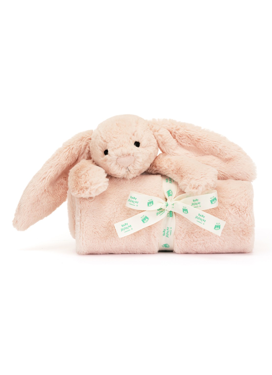 Jellycat Bashful Blush Bunny Blankie knuffeldoekje 56 cm - voorkant 7 lichtroze