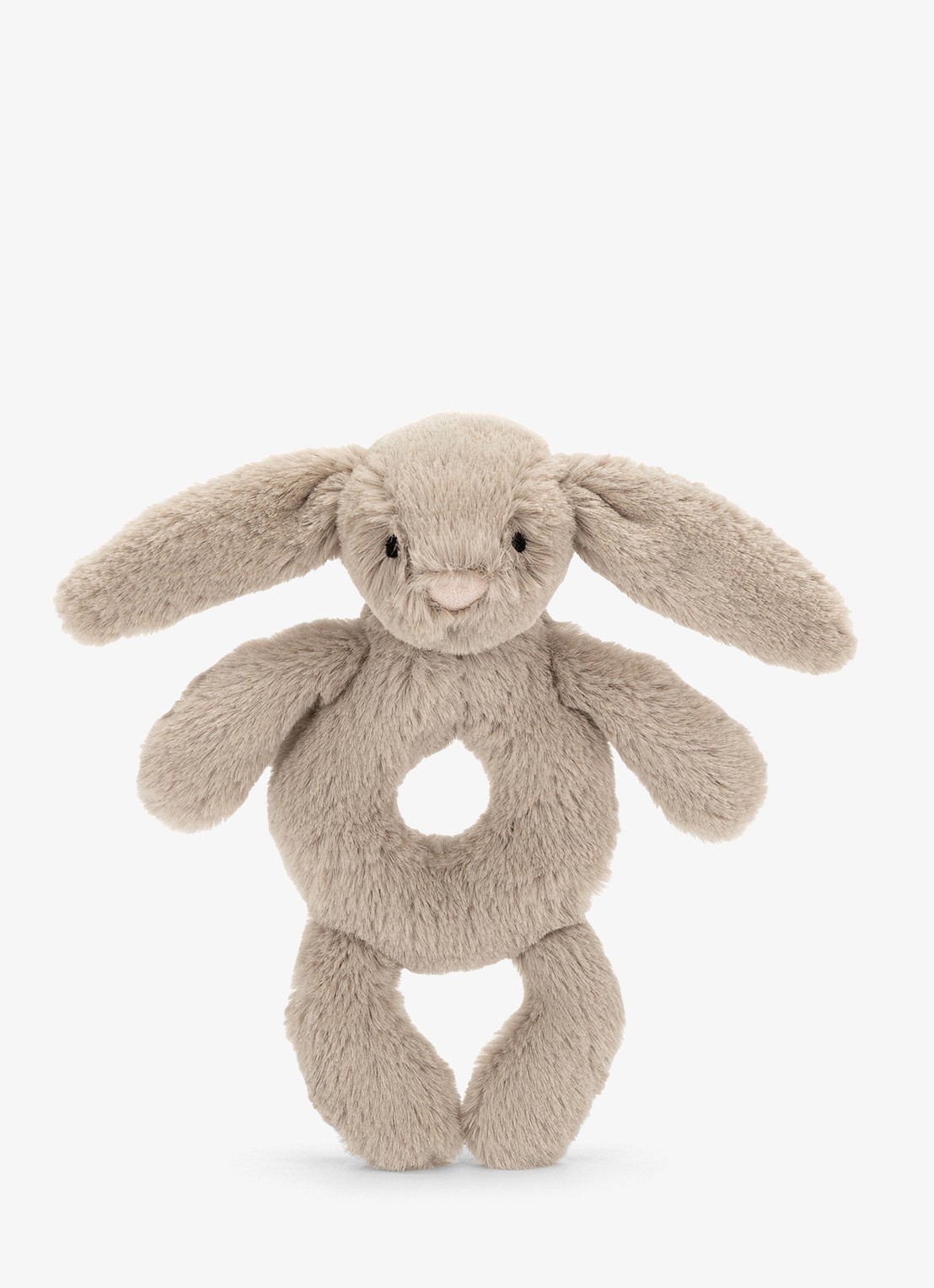 Jellycat Bashful Bunny rammelaar 18 cm  - voorkant multicolor