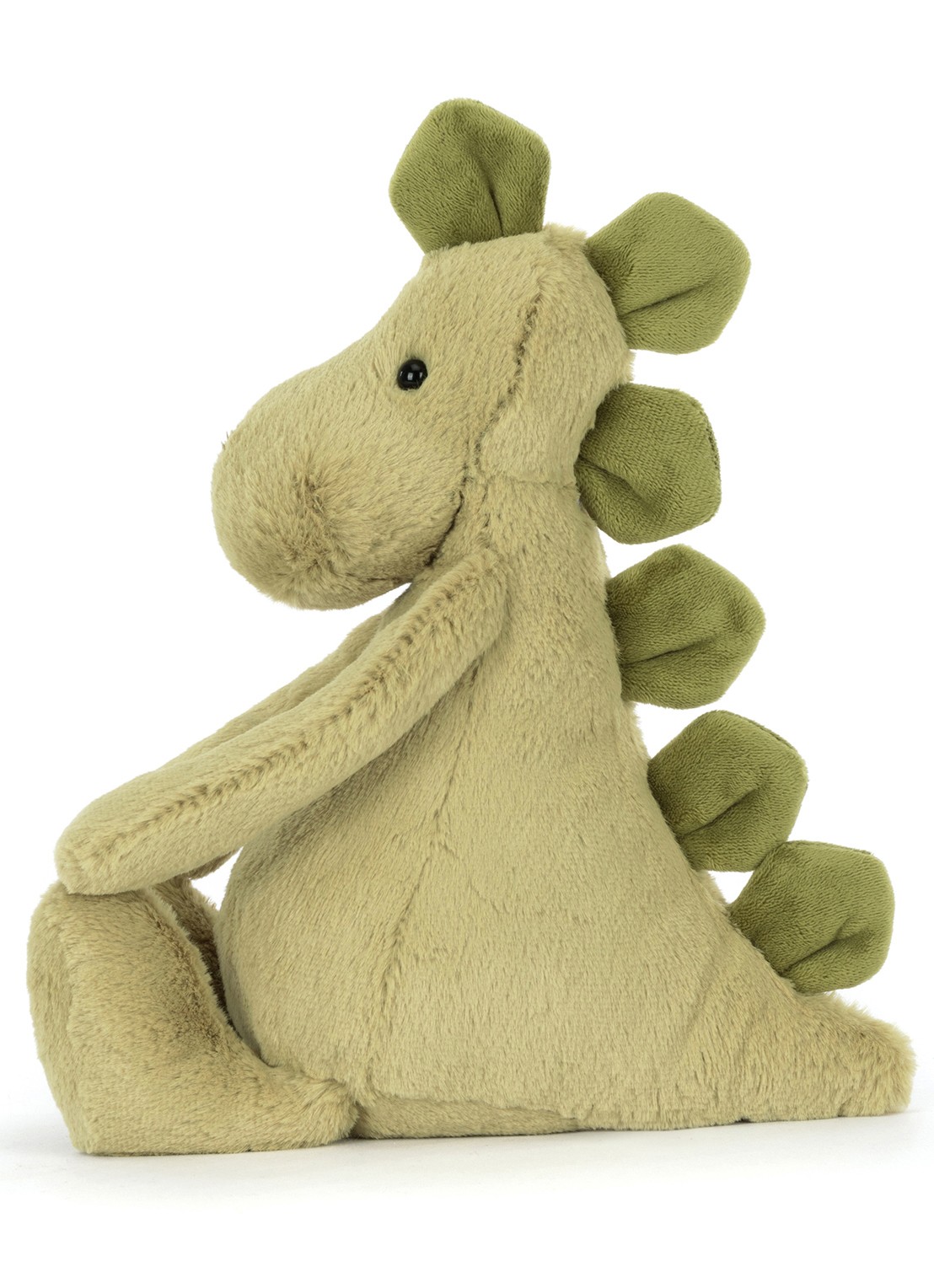 Jellycat Bashful Dino knuffel 31 cm - detail 2 groen