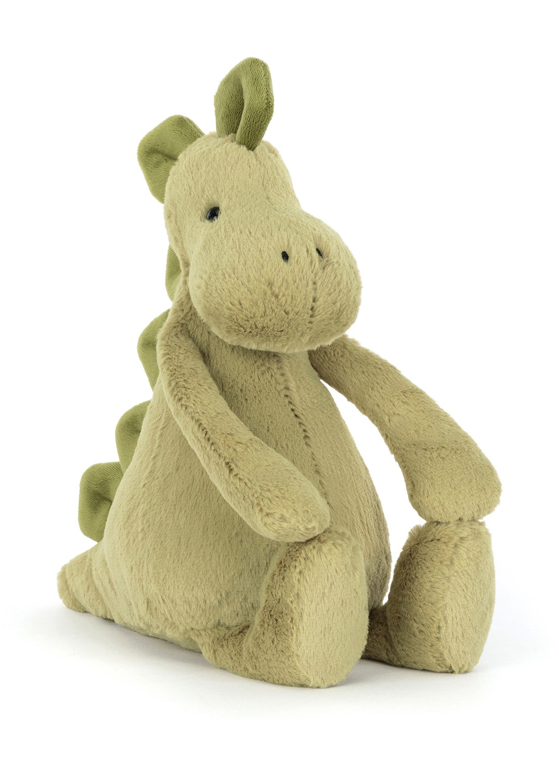 Jellycat Bashful Dino knuffel 31 cm - voorkant 5 groen