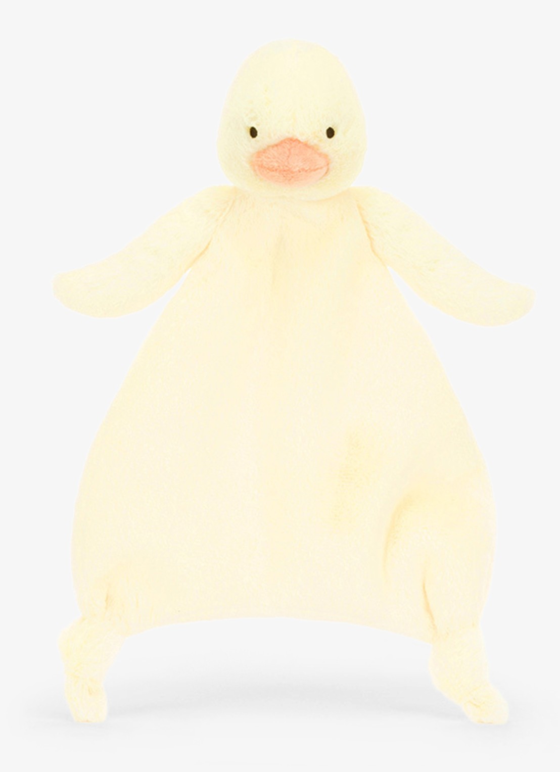 Jellycat Bashful Duckling Comforter knuffel 27 cm - voorkant 3 multicolor