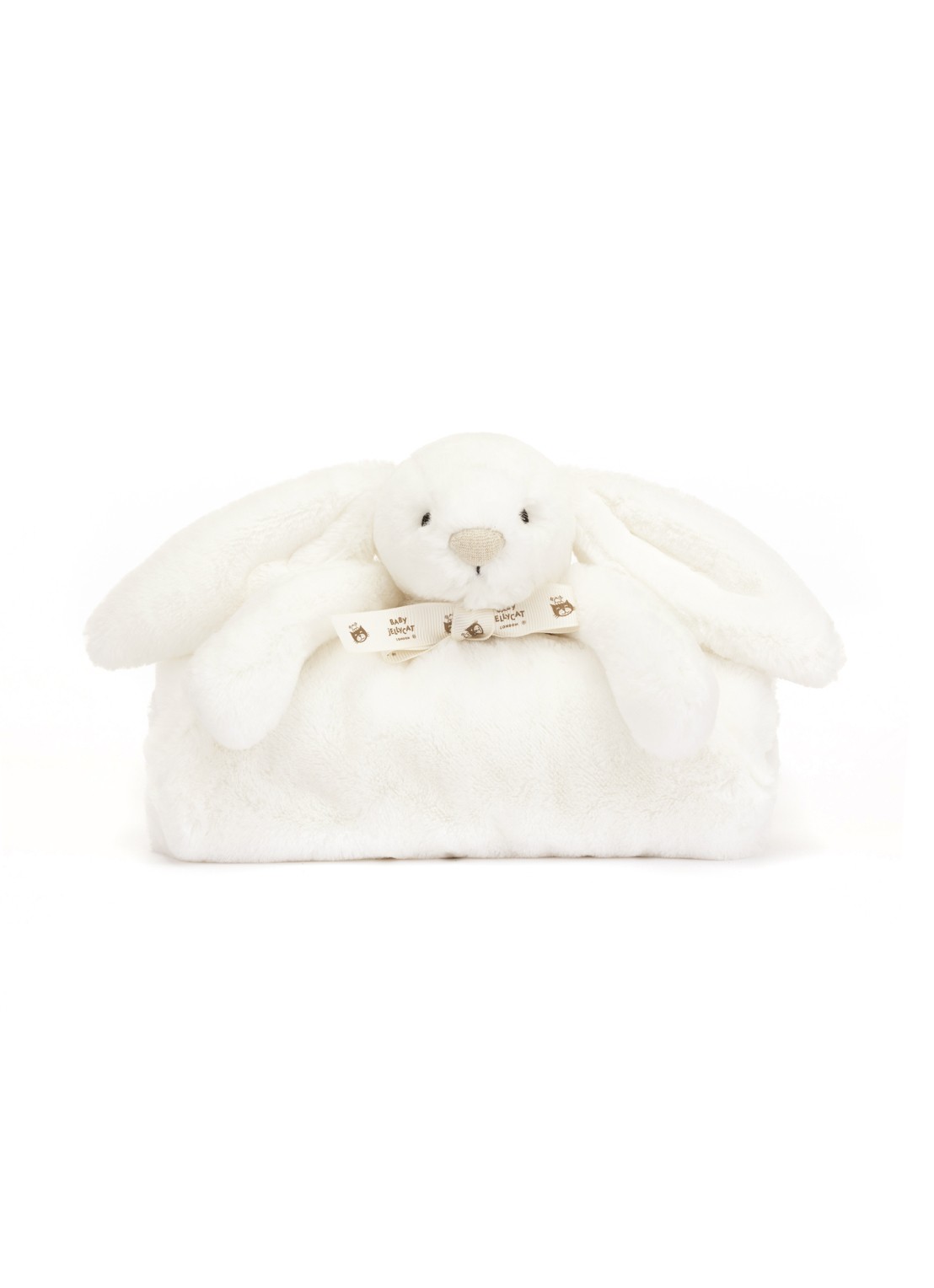 Jellycat Bashful Luxe Bunny Luna Blankie knuffeldoekje 56 cm - detail multicolor