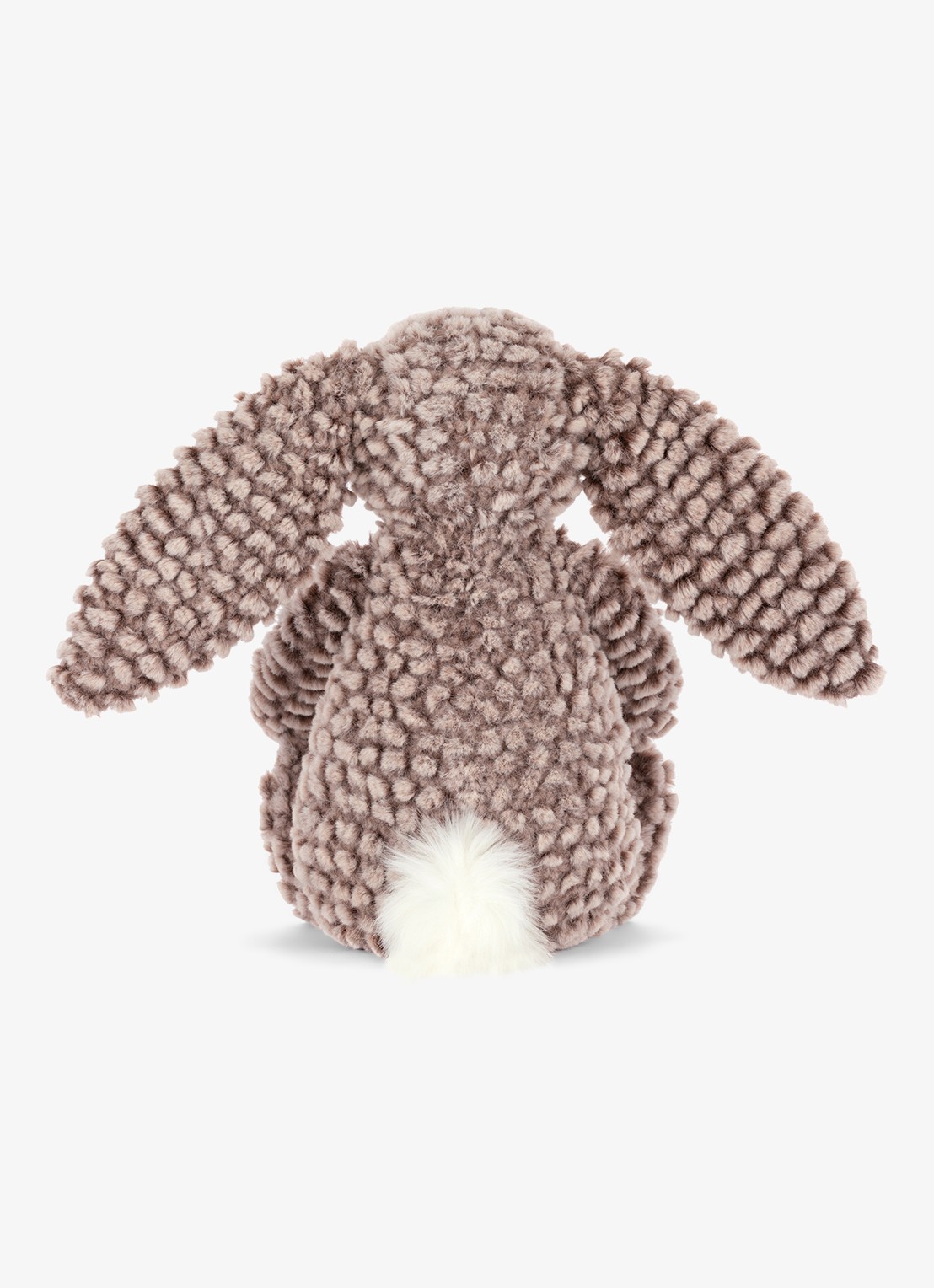 Jellycat Bashful Luxe Bunny Pine knuffel 31 cm - achterkant 2 donkerbeige