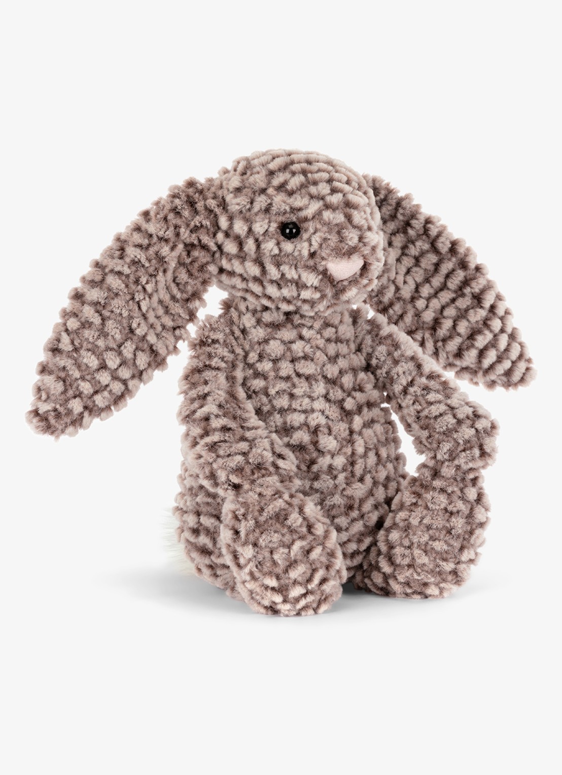 Jellycat Bashful Luxe Bunny Pine knuffel 31 cm - voorkant 3 donkerbeige