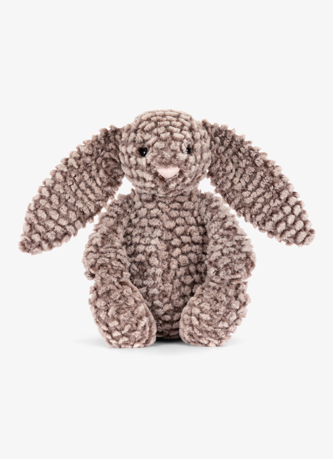Jellycat Bashful Luxe Bunny Pine knuffel 31 cm - voorkant 4 donkerbeige