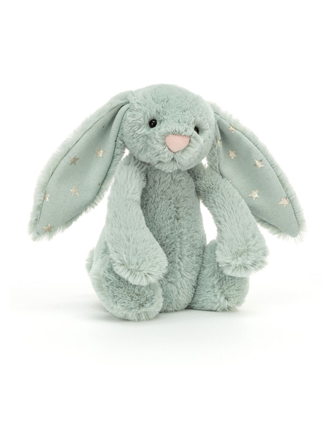 Jellycat Bashful Sparklet Bunny knuffel 18 cm - voorkant multicolor