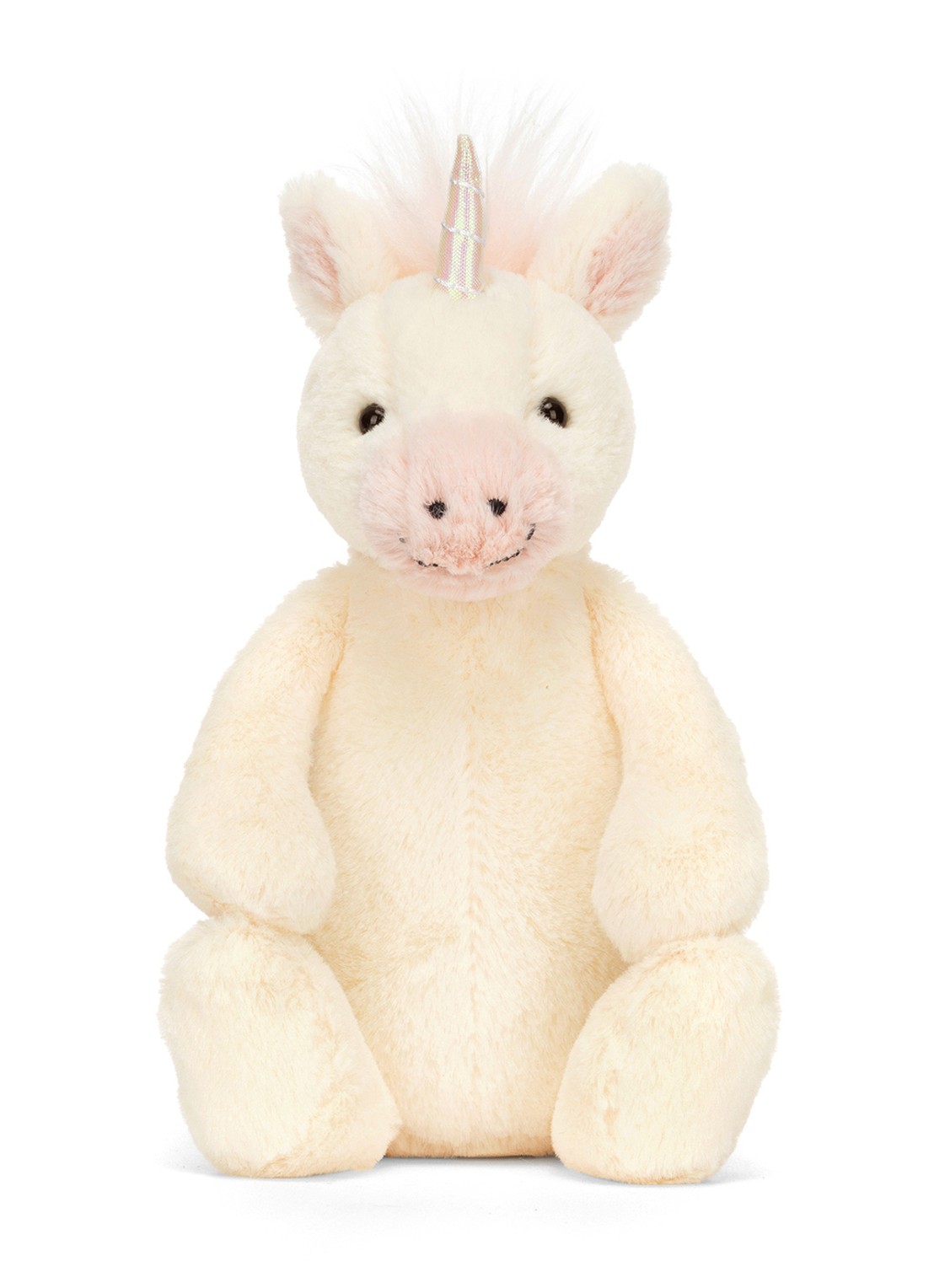 Jellycat Bashful Unicorn knuffel 18 cm - detail 3 vanillegeel