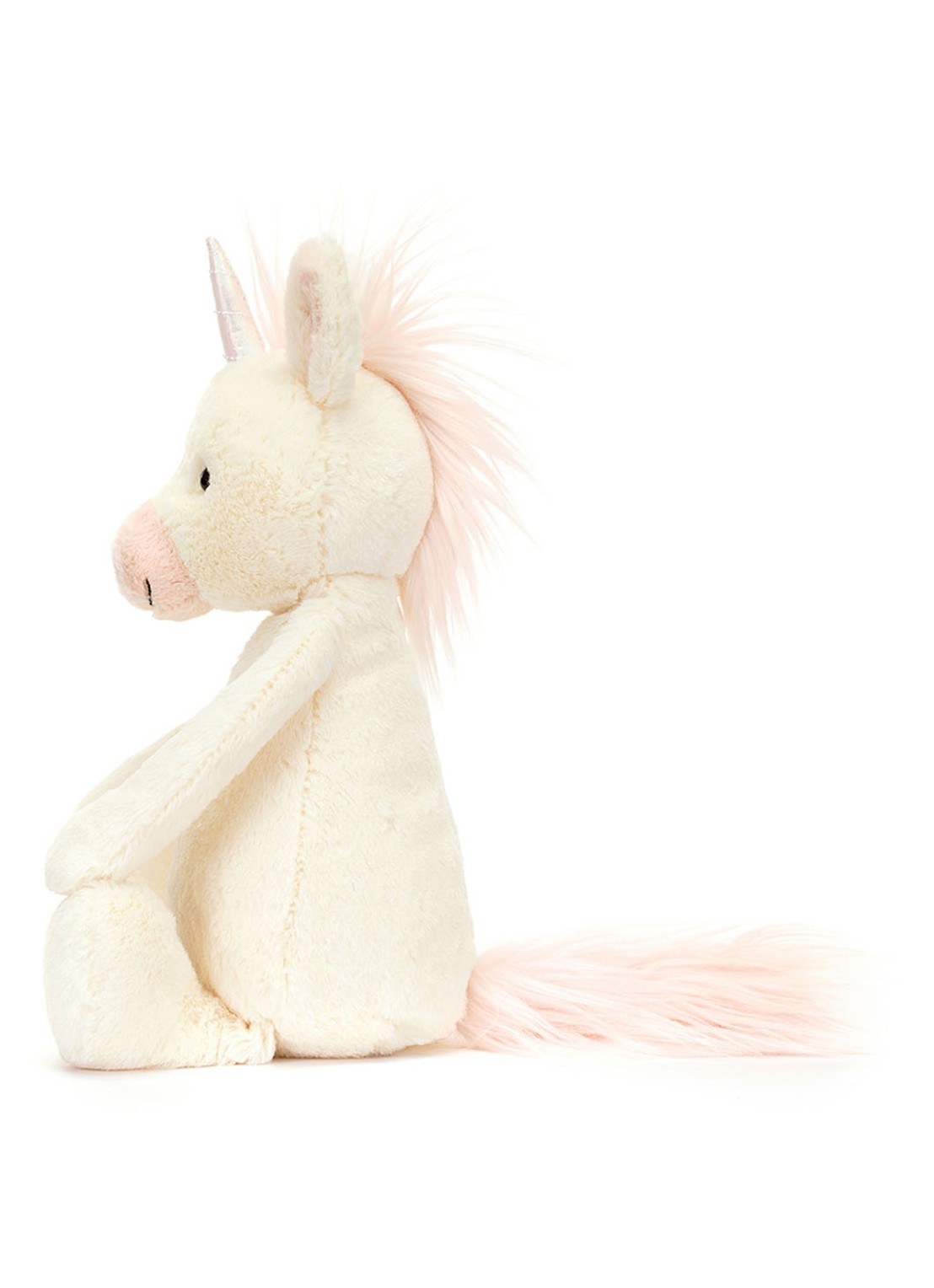 Jellycat Bashful Unicorn Original - achterkant gebroken wit