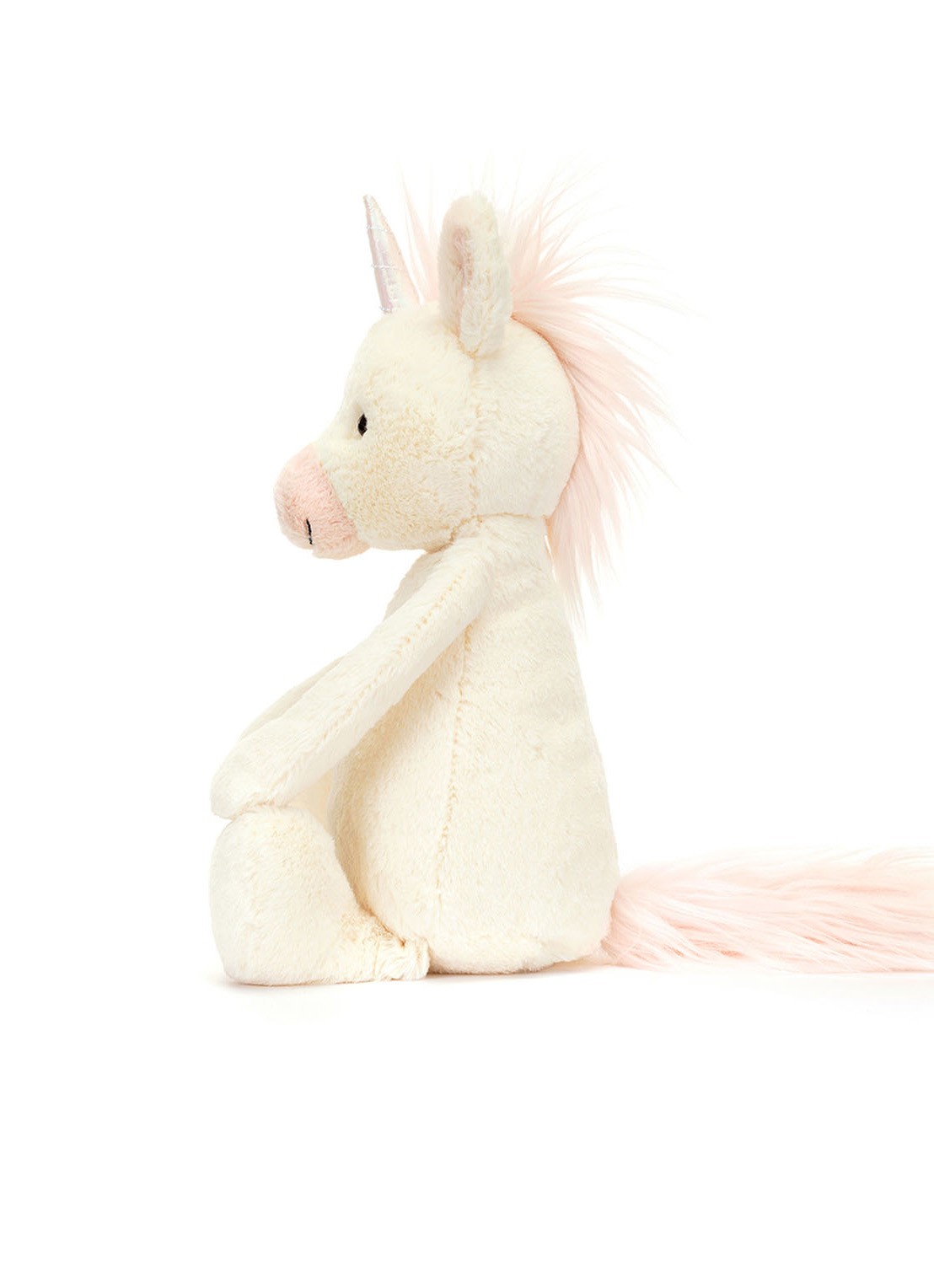 Jellycat Bashful Unicorn Original - detail 5 gebroken wit