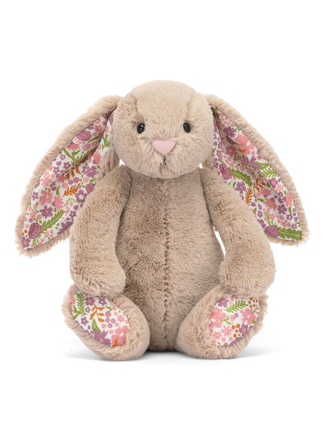 Jellycat Blossom Beige Bunny ‘Petal’ knuffel 18 cm - detail beige