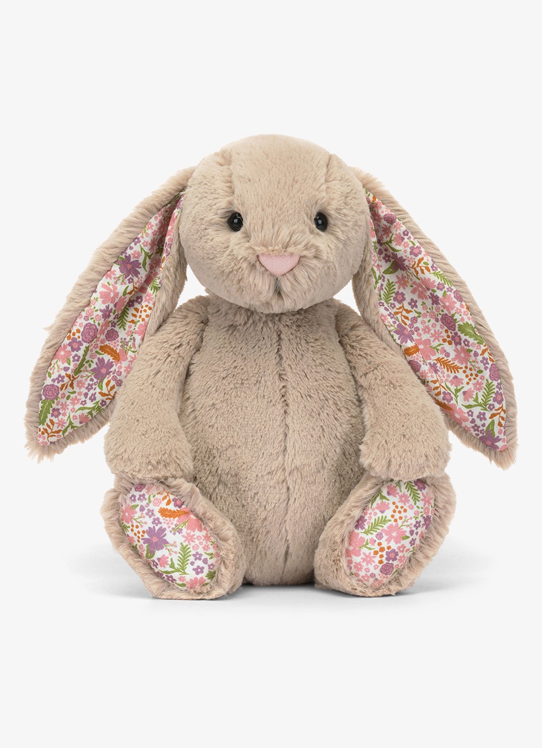Jellycat Blossom Bunny 'Petal' knuffel 31 cm  - voorkant 2 beige
