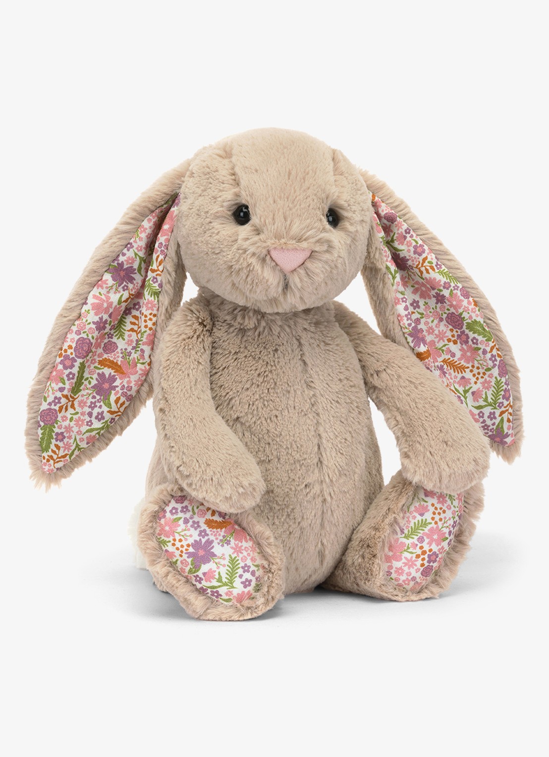 Jellycat Blossom Bunny 'Petal' knuffel 31 cm  - voorkant 3 beige