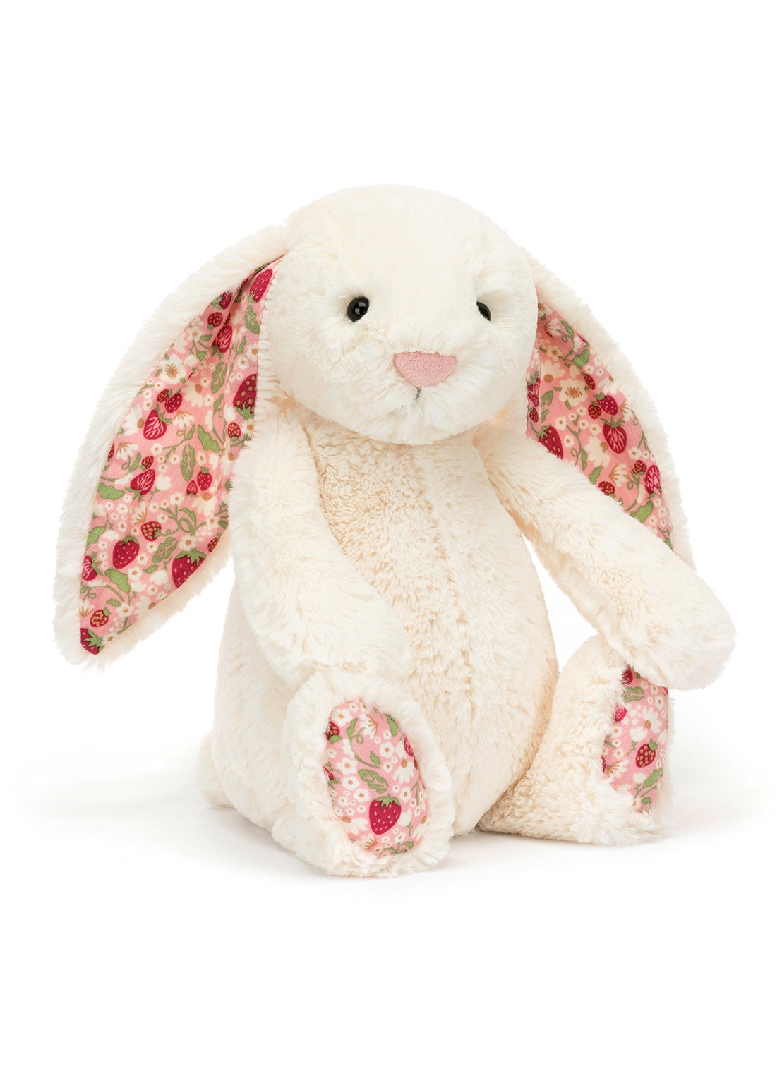 Jellycat Blossom Cream Bunny 'Berry' knuffel  - voorkant 5 beige