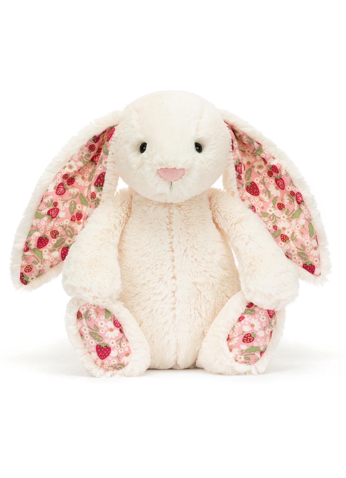 Jellycat Blossom Cream Bunny 'Berry' knuffel  - voorkant 6 beige