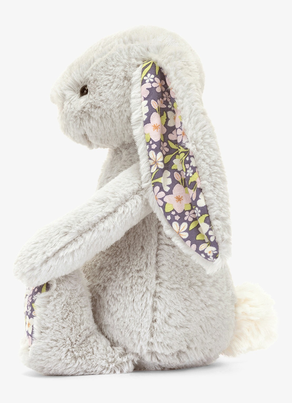 Jellycat Blossom Silver Bunny 'Bloom' knuffel 18 cm  - detail multicolor