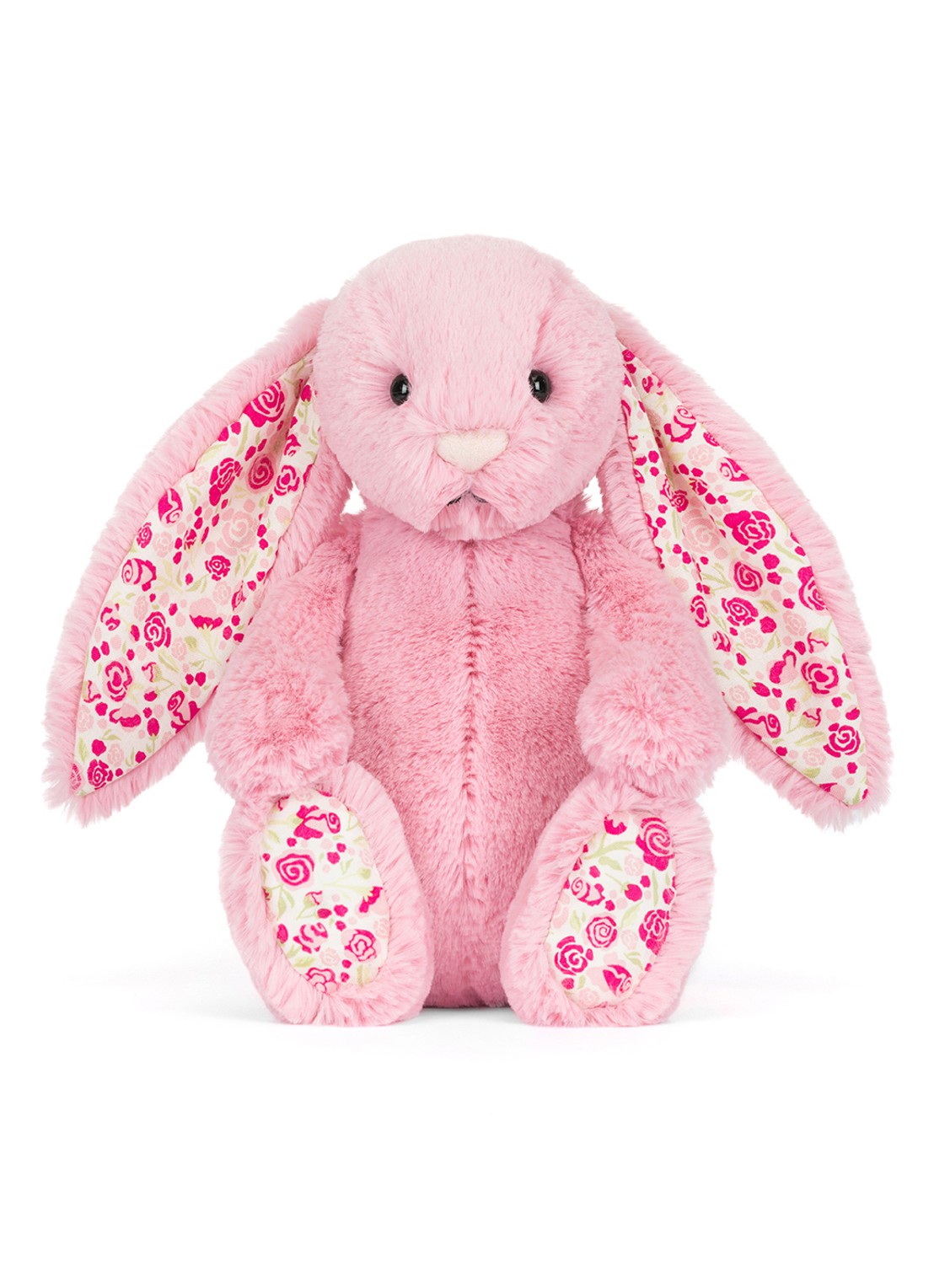 Jellycat Blushkin Blossom Luxe Bunny knuffel 31 cm - detail 4 roze