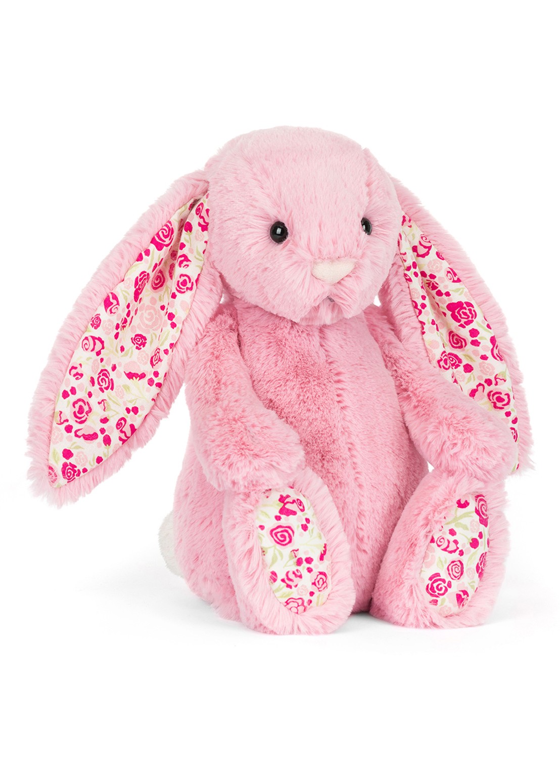 Jellycat Blushkin Blossom Luxe Bunny knuffel 31 cm - voorkant roze