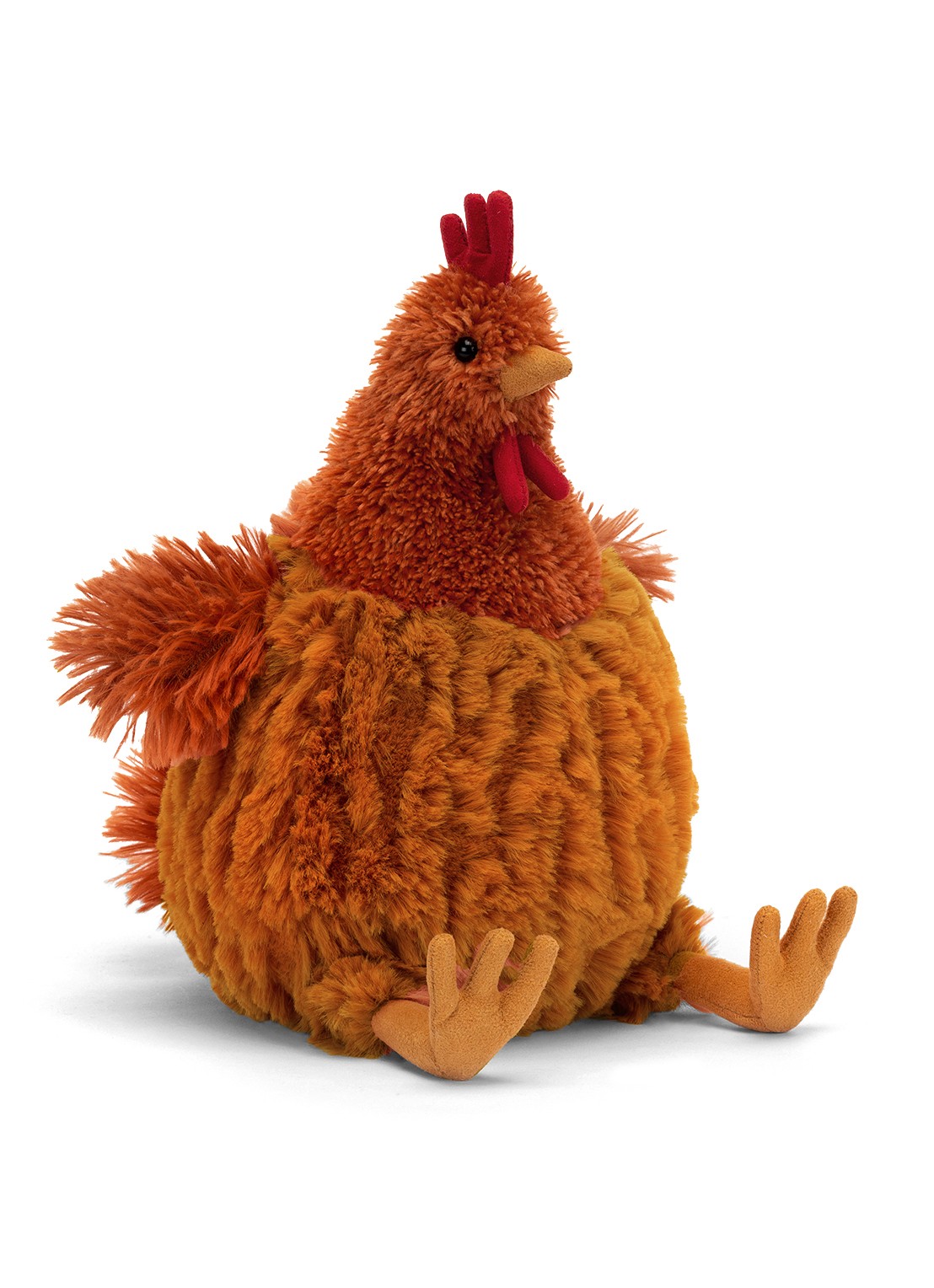 Jellycat Cecile Chicken knuffel 23 cm - voorkant bruin
