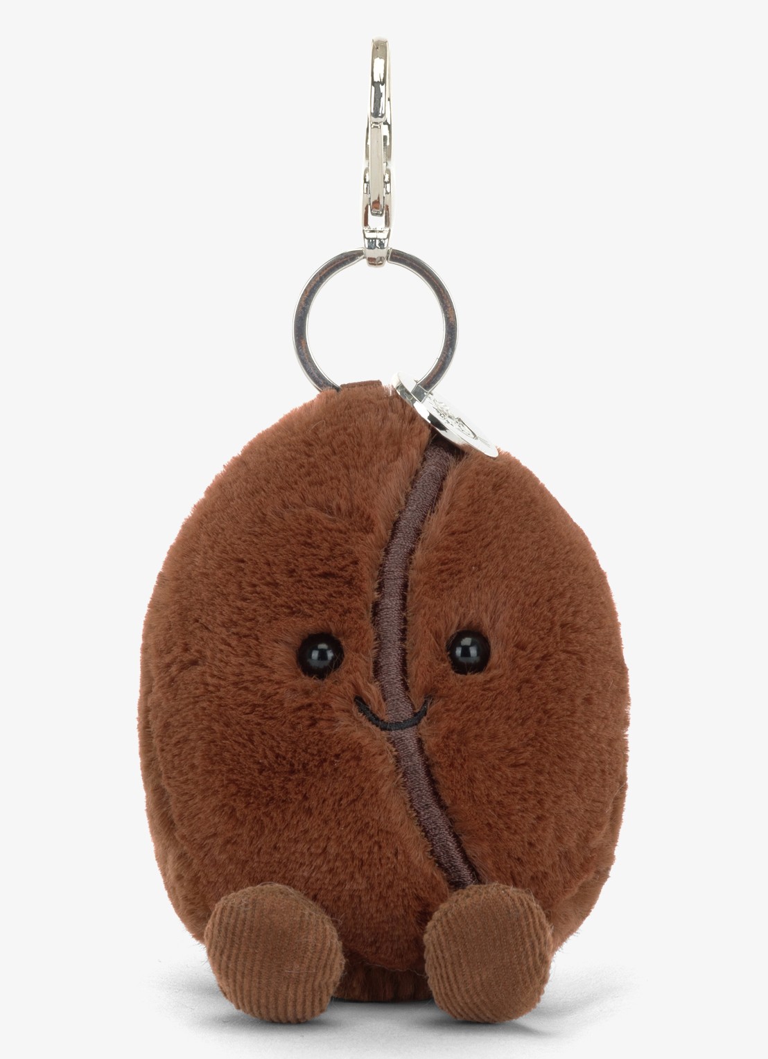 Jellycat Coffee Bean Bag Charm tasbedel - voorkant 5 bruin