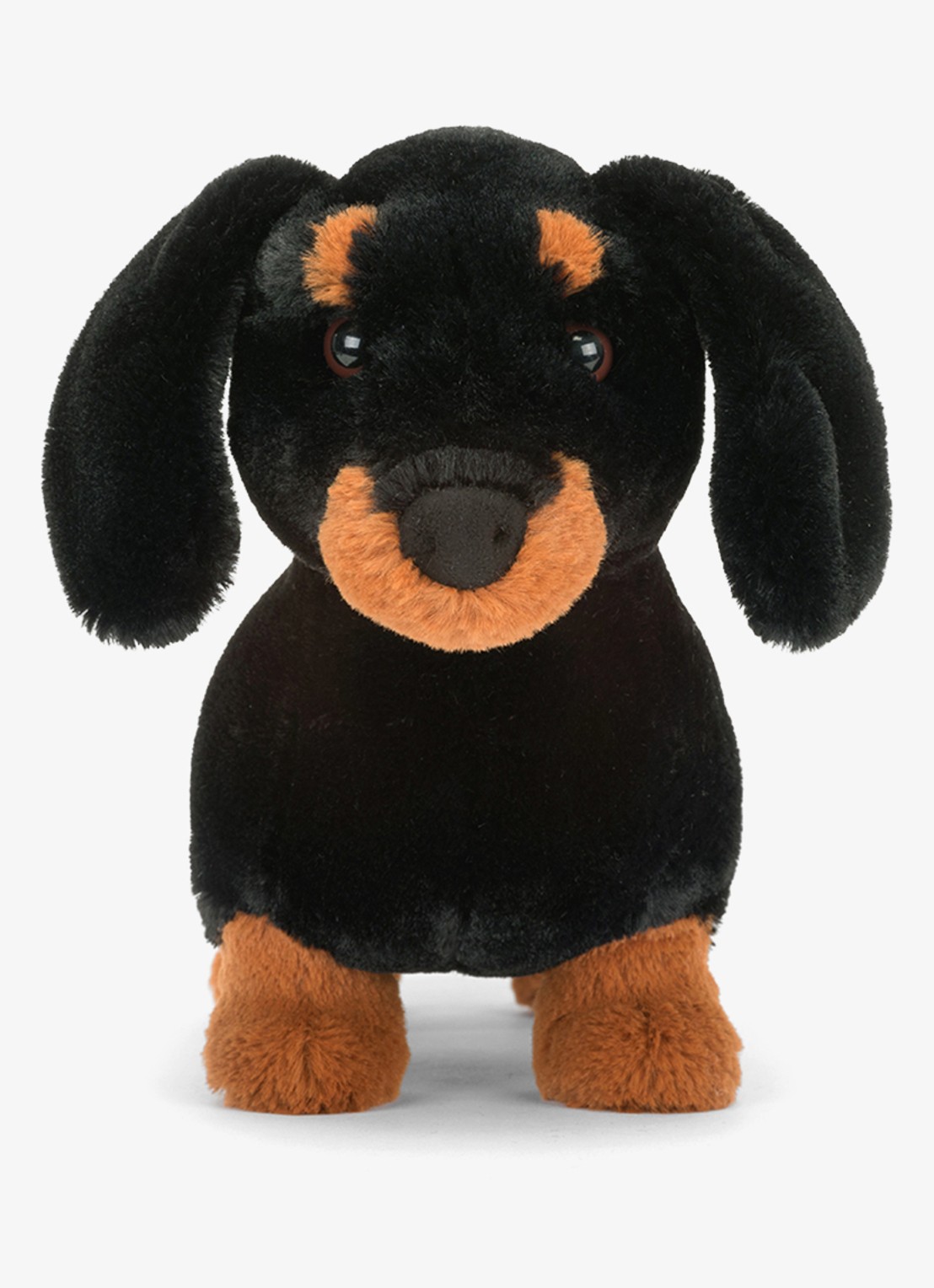 Jellycat Freddie Teckel knuffel 17 cm - voorkant 2 zwart