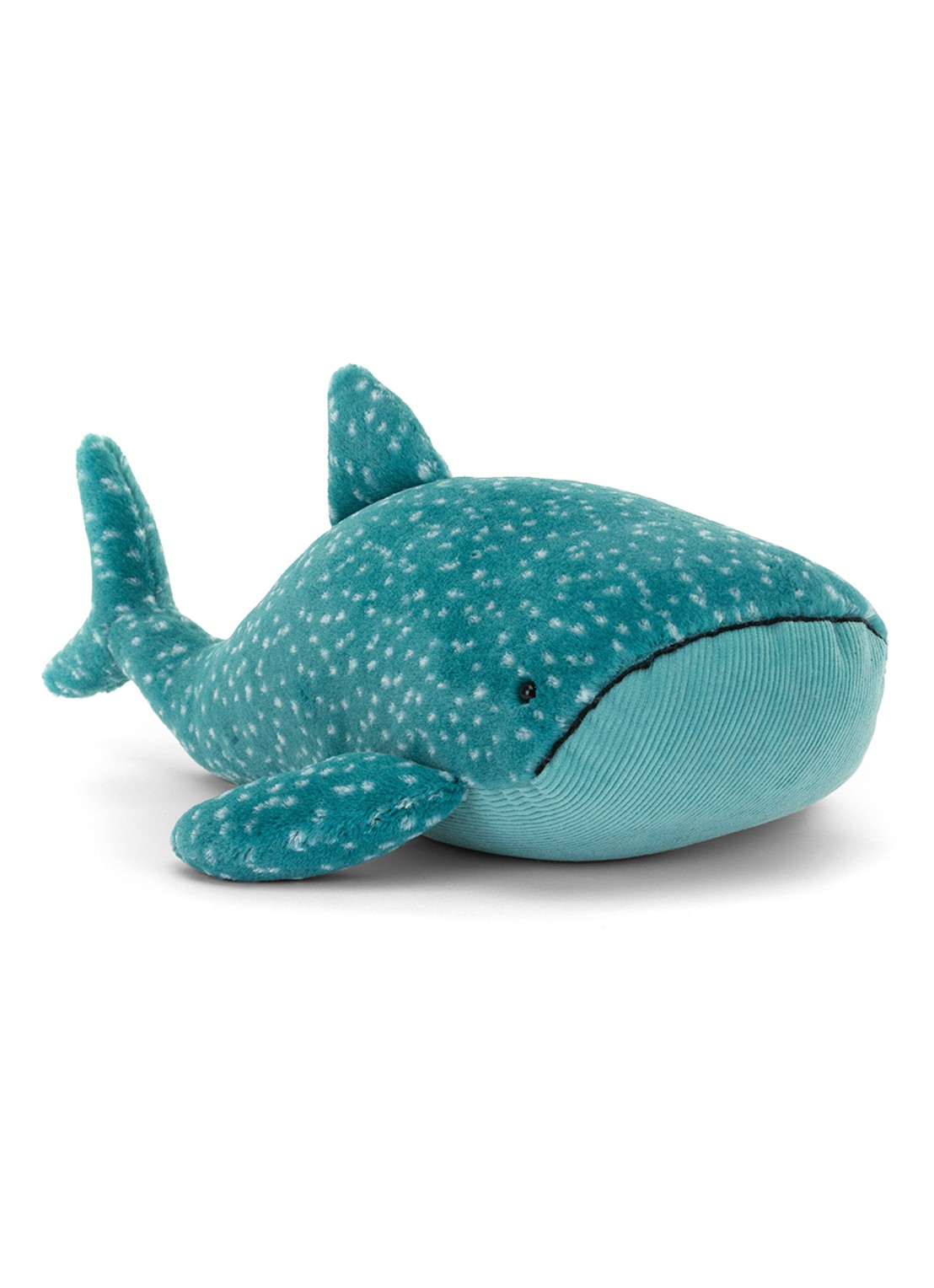 Jellycat Gobfrey Whale Shark knuffel 40 cm - voorkant 3 blauw
